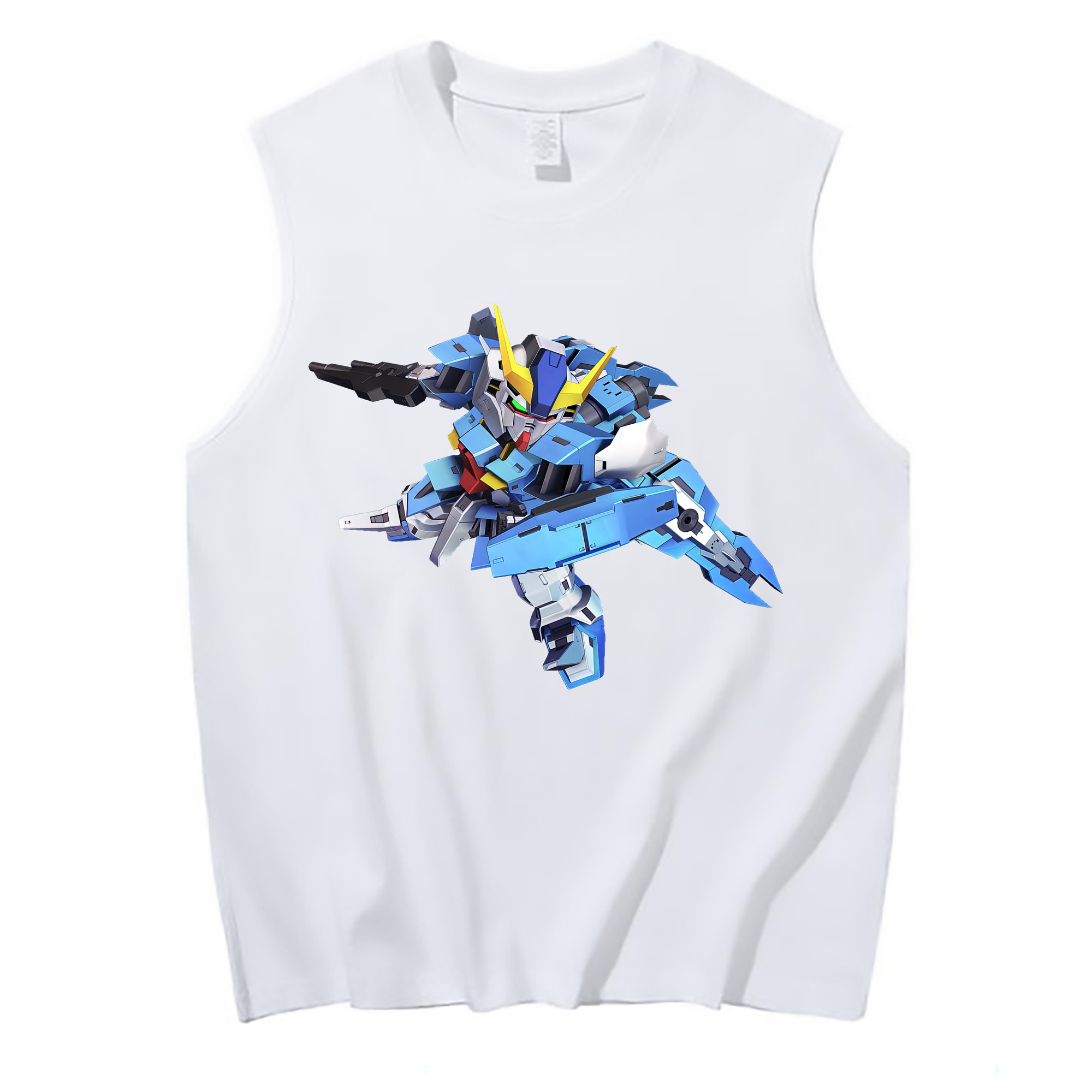 （画像用） 機動戦士ガンダム Mobile Suit Gundam コットン100％タンクトップ（フロントプリント）