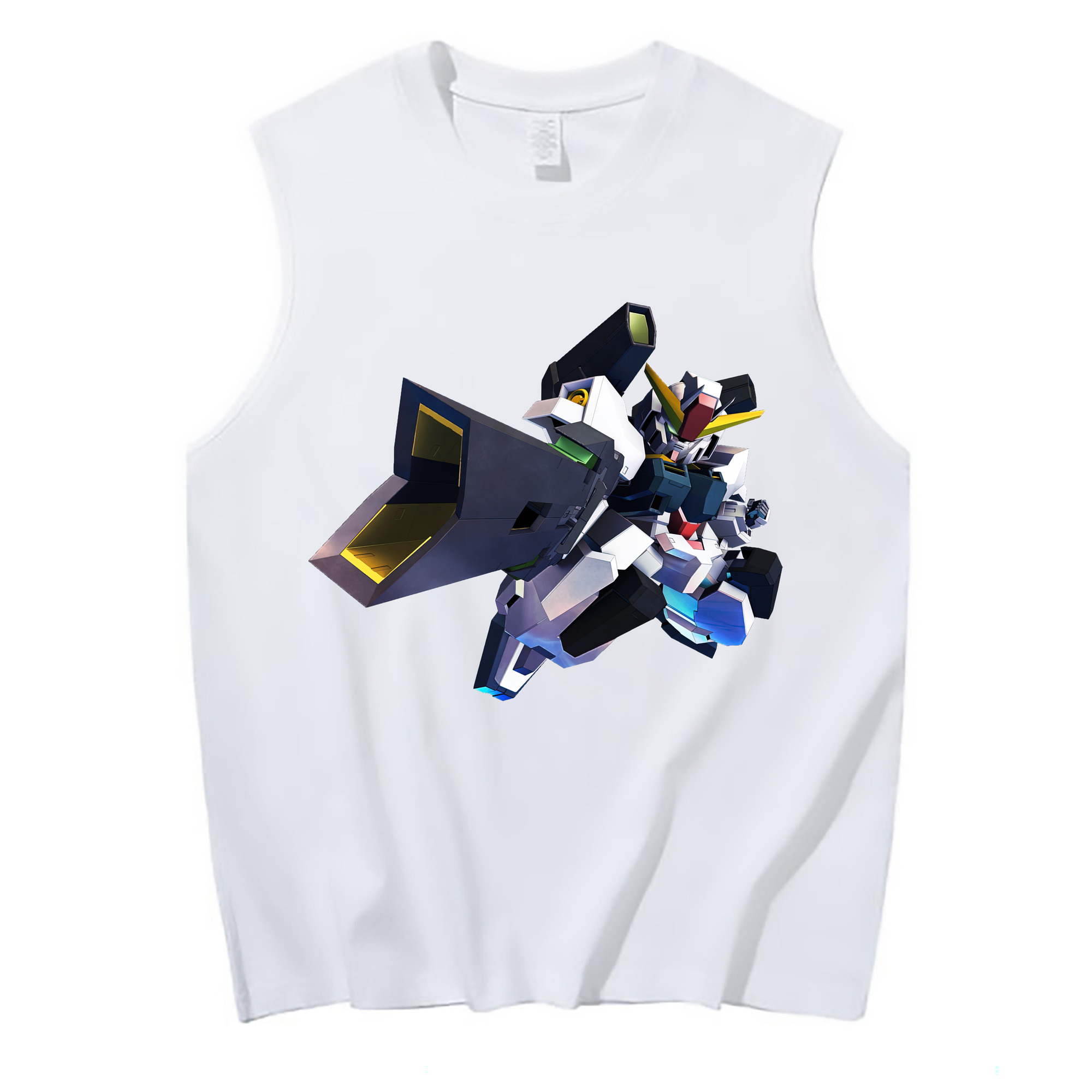 （画像用） 機動戦士ガンダム Mobile Suit Gundam コットン100％タンクトップ（フロントプリント）