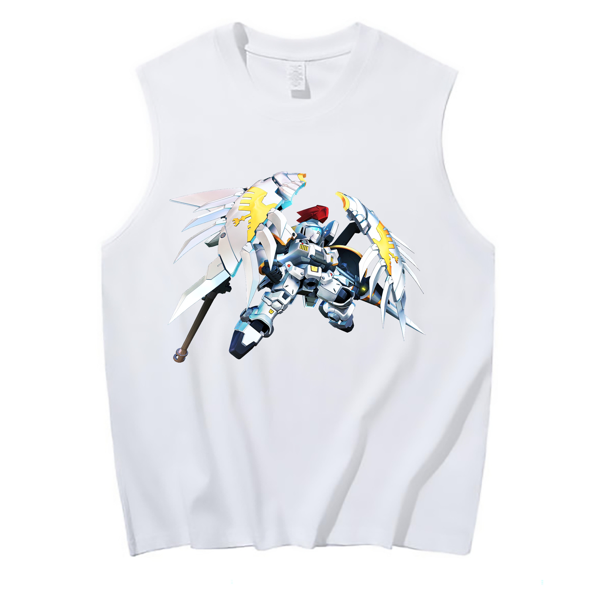 （画像用） 機動戦士ガンダム Mobile Suit Gundam コットン100％タンクトップ（フロントプリント）