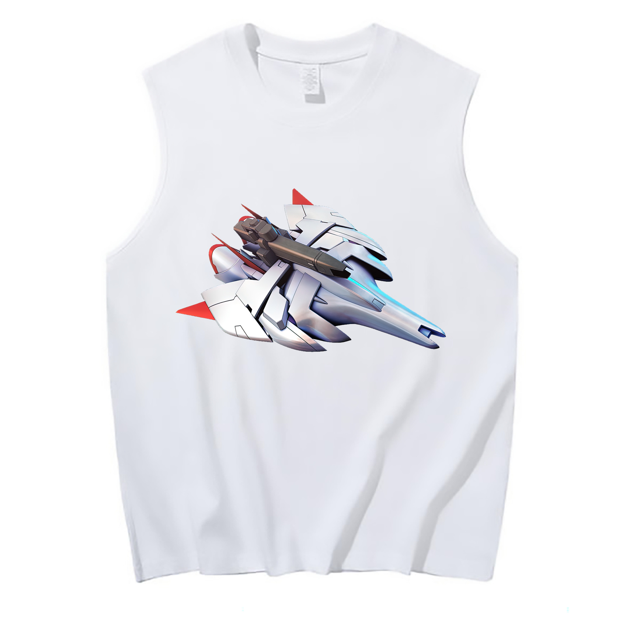 （画像用） 機動戦士ガンダム Mobile Suit Gundam コットン100％タンクトップ（フロントプリント）