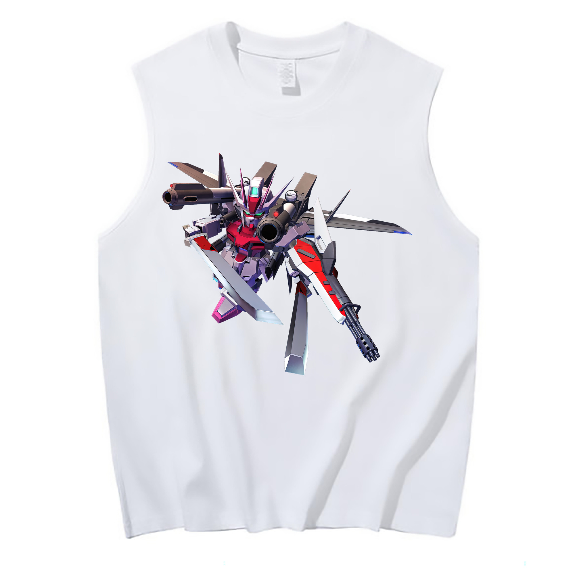 （画像用） 機動戦士ガンダム Mobile Suit Gundam コットン100％タンクトップ（フロントプリント）
