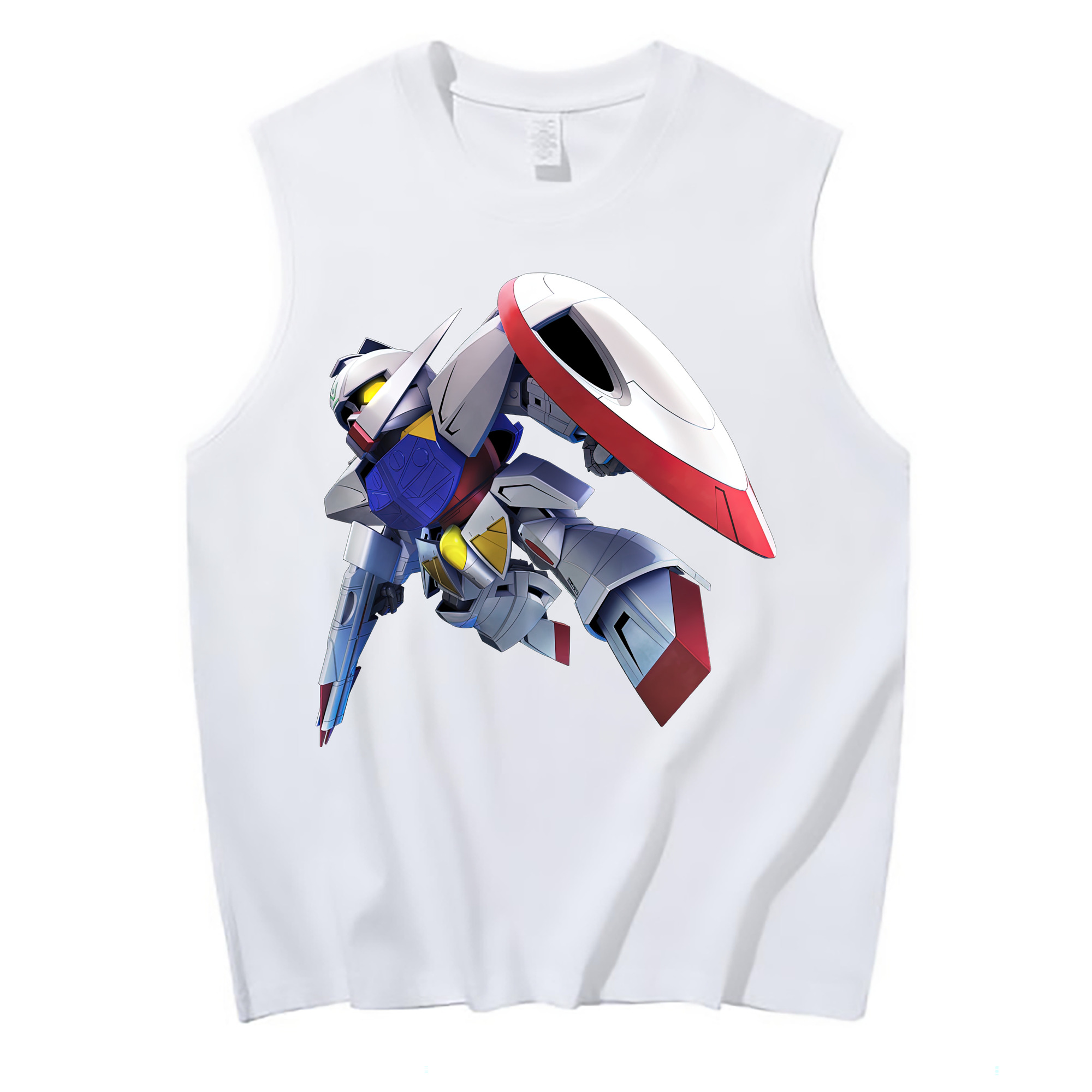 （画像用） 機動戦士ガンダム Mobile Suit Gundam コットン100％タンクトップ（フロントプリント）