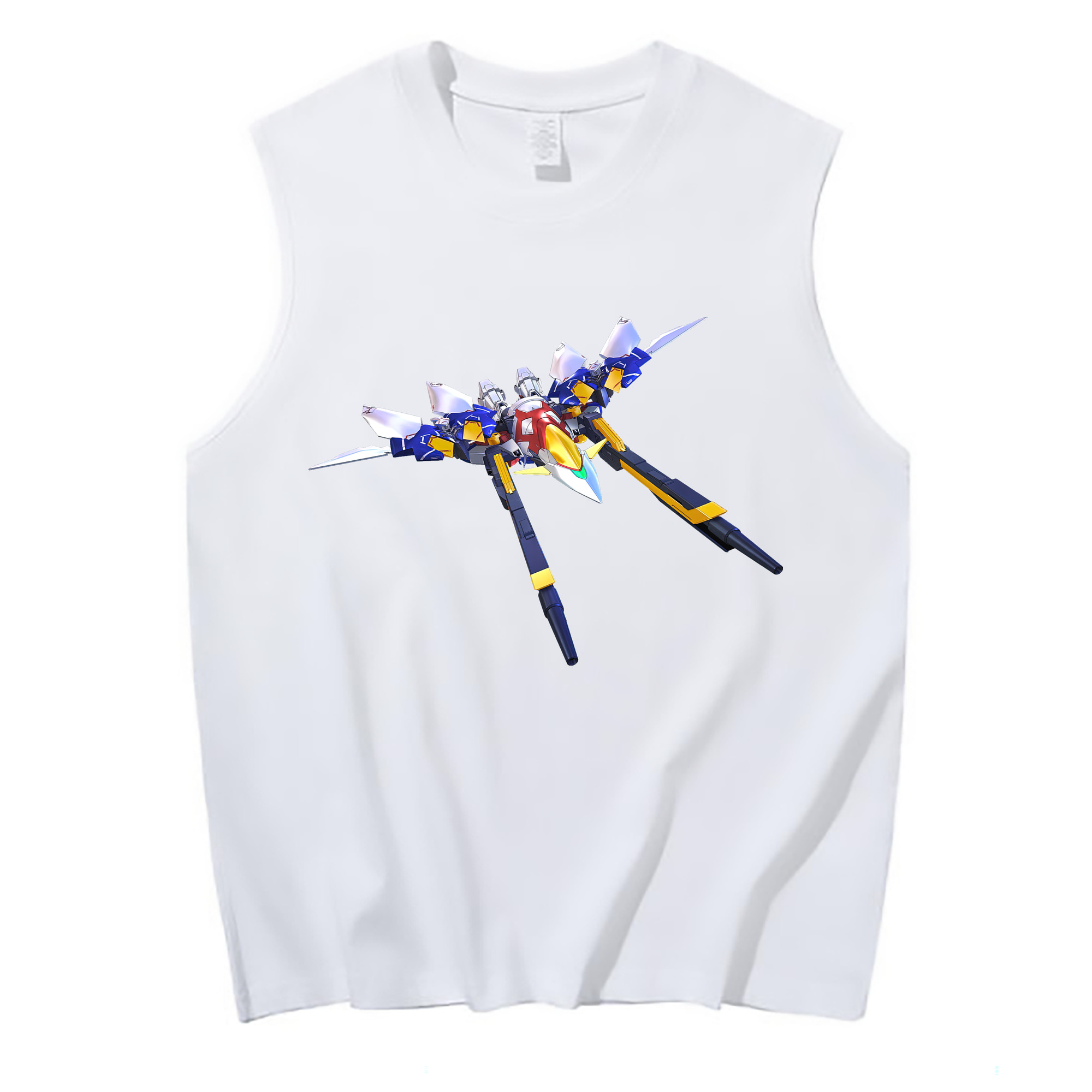 （画像用） 機動戦士ガンダム Mobile Suit Gundam コットン100％タンクトップ（フロントプリント）