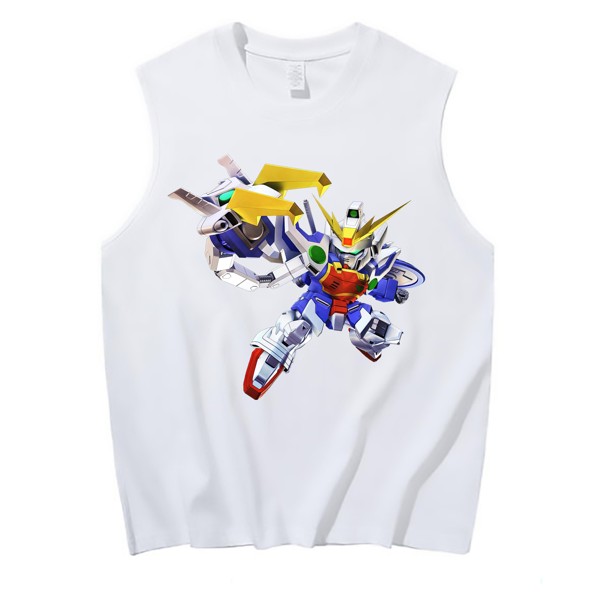 （画像用） 機動戦士ガンダム Mobile Suit Gundam コットン100％タンクトップ（フロントプリント）