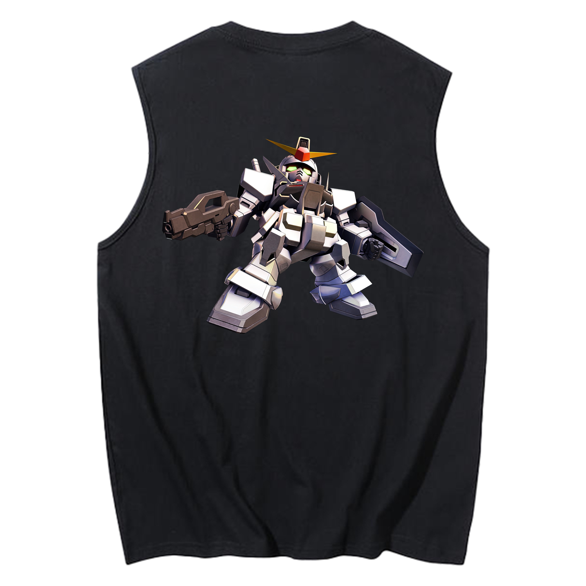 （画像用） 機動戦士ガンダム Mobile Suit Gundam コットン100％タンクトップ（背面プリント）