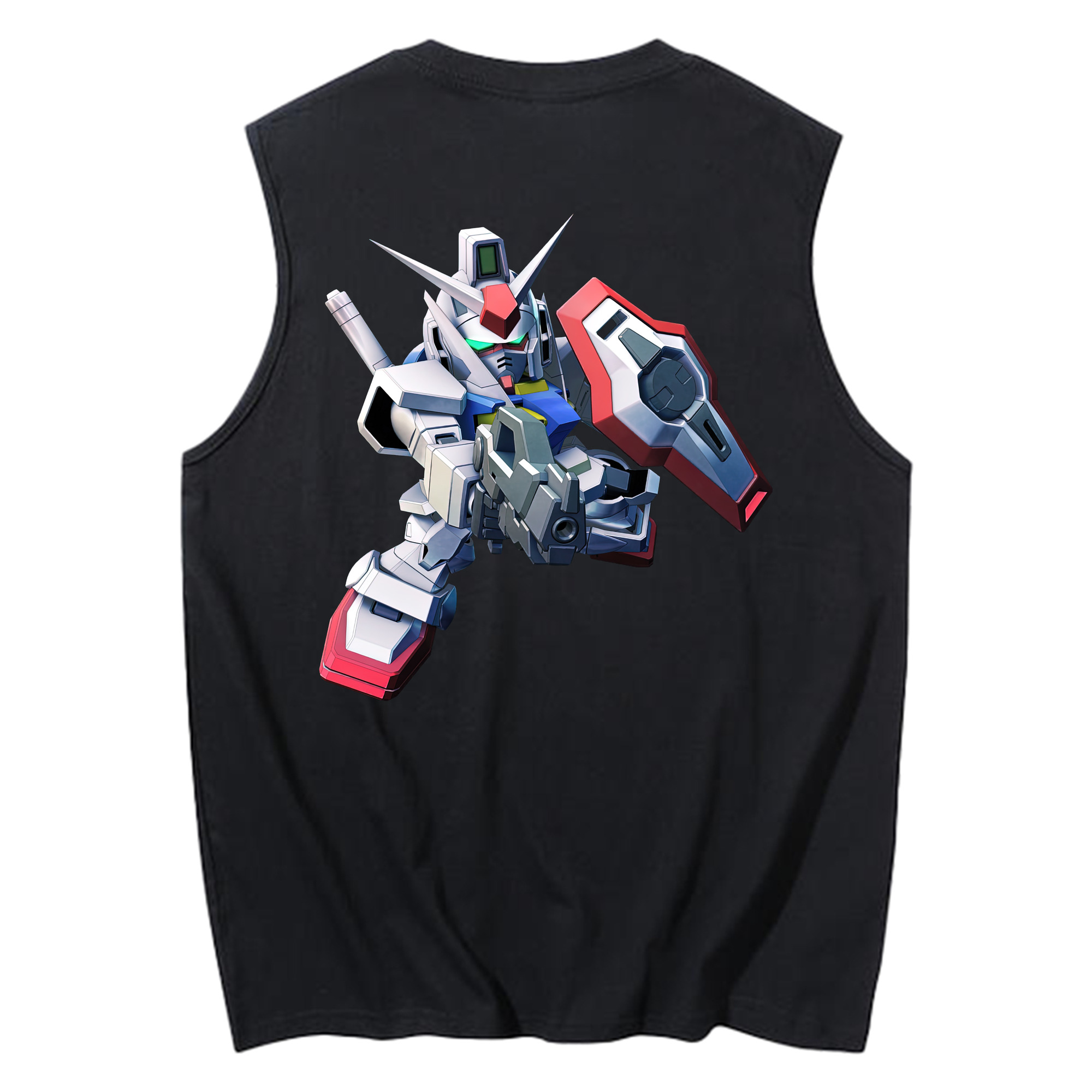 （画像用） 機動戦士ガンダム Mobile Suit Gundam コットン100％タンクトップ（背面プリント）