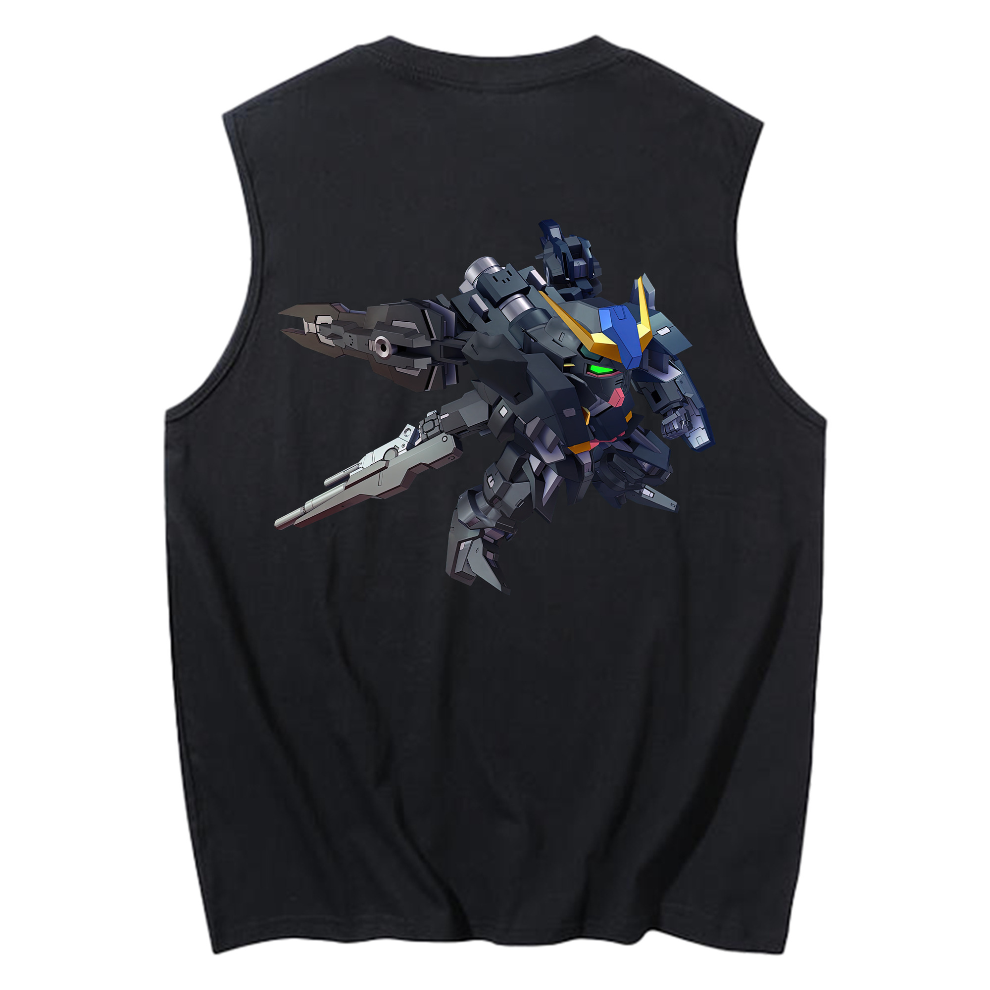 （画像用） 機動戦士ガンダム Mobile Suit Gundam コットン100％タンクトップ（背面プリント）