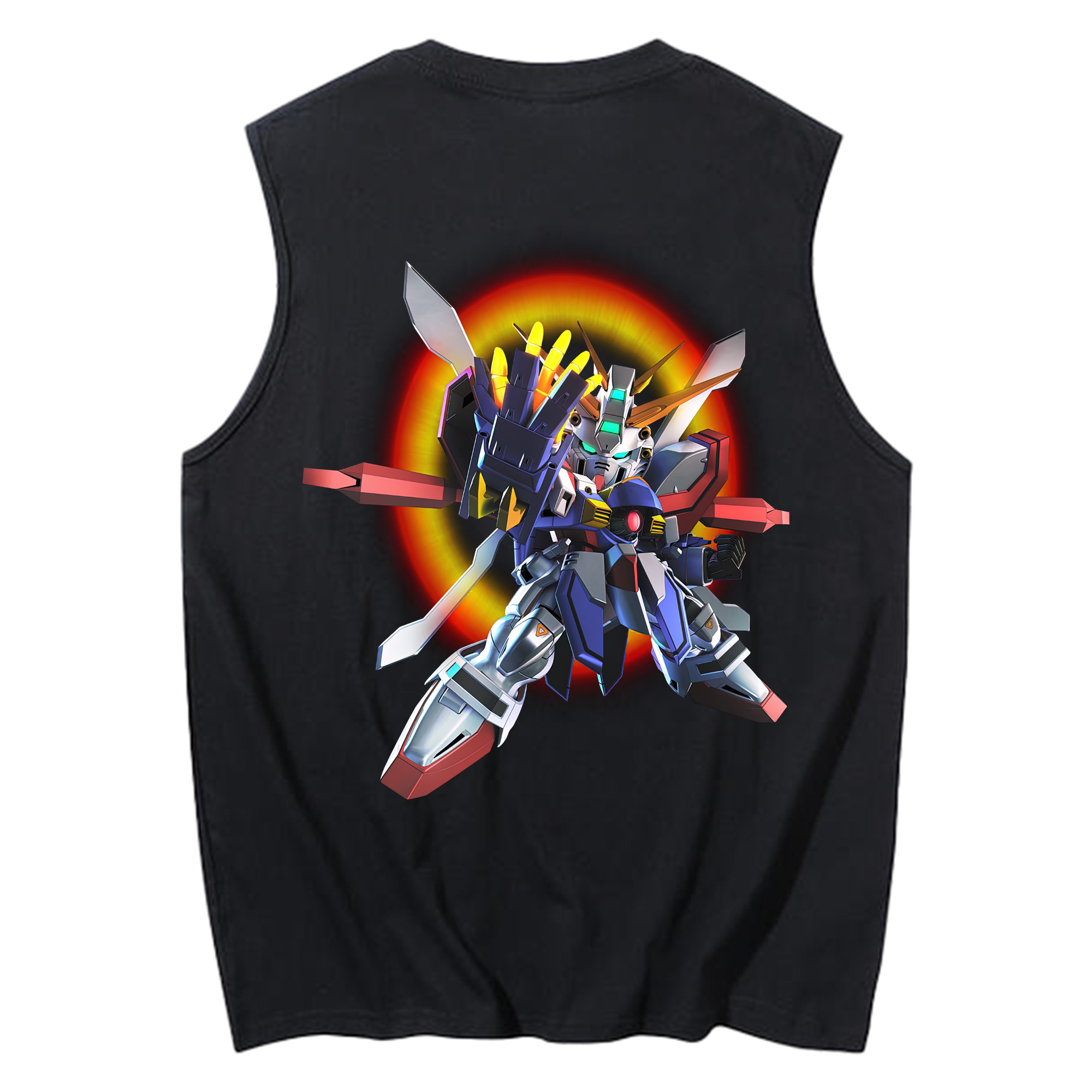 （画像用） 機動戦士ガンダム Mobile Suit Gundam コットン100％タンクトップ（背面プリント）