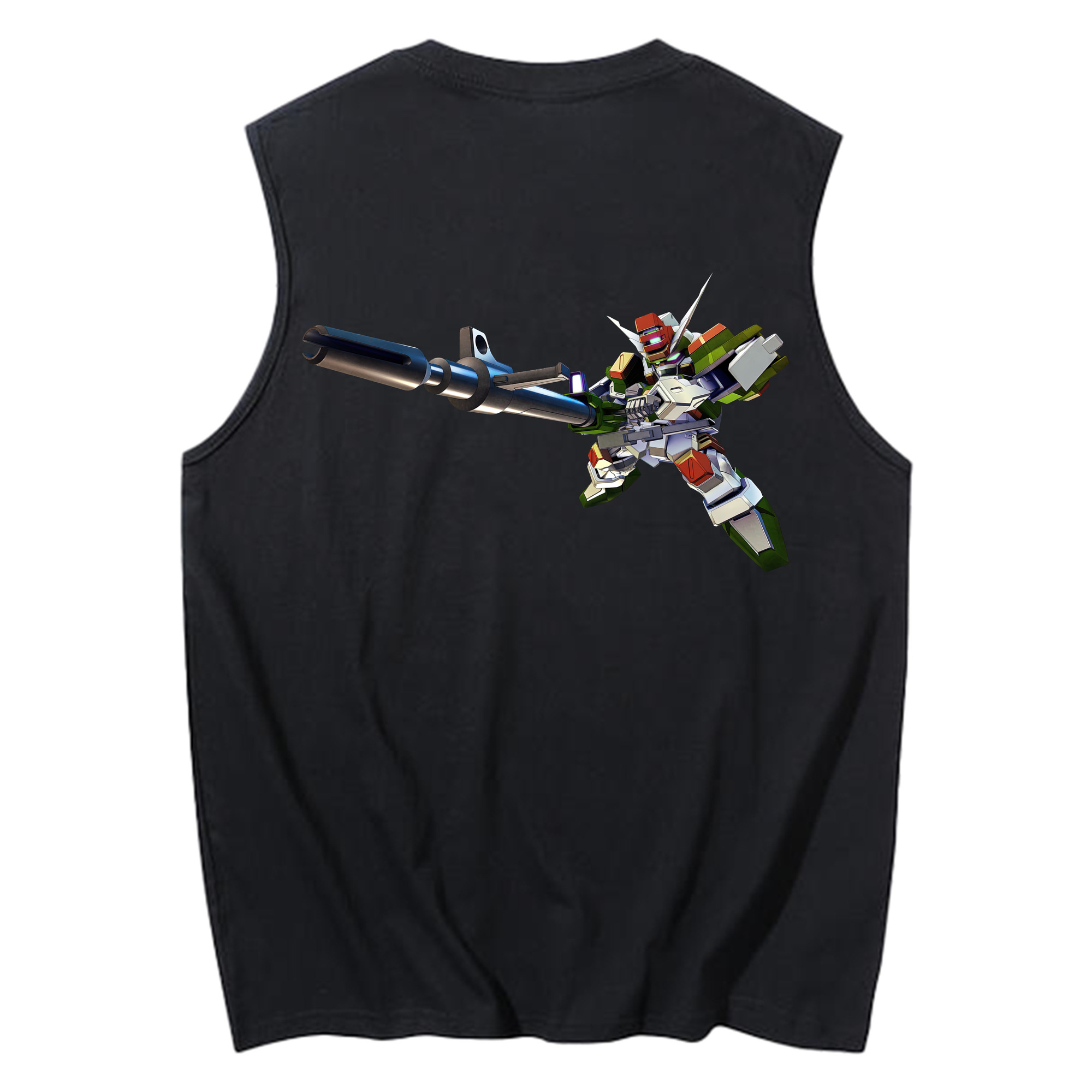 （画像用） 機動戦士ガンダム Mobile Suit Gundam コットン100％タンクトップ（背面プリント）