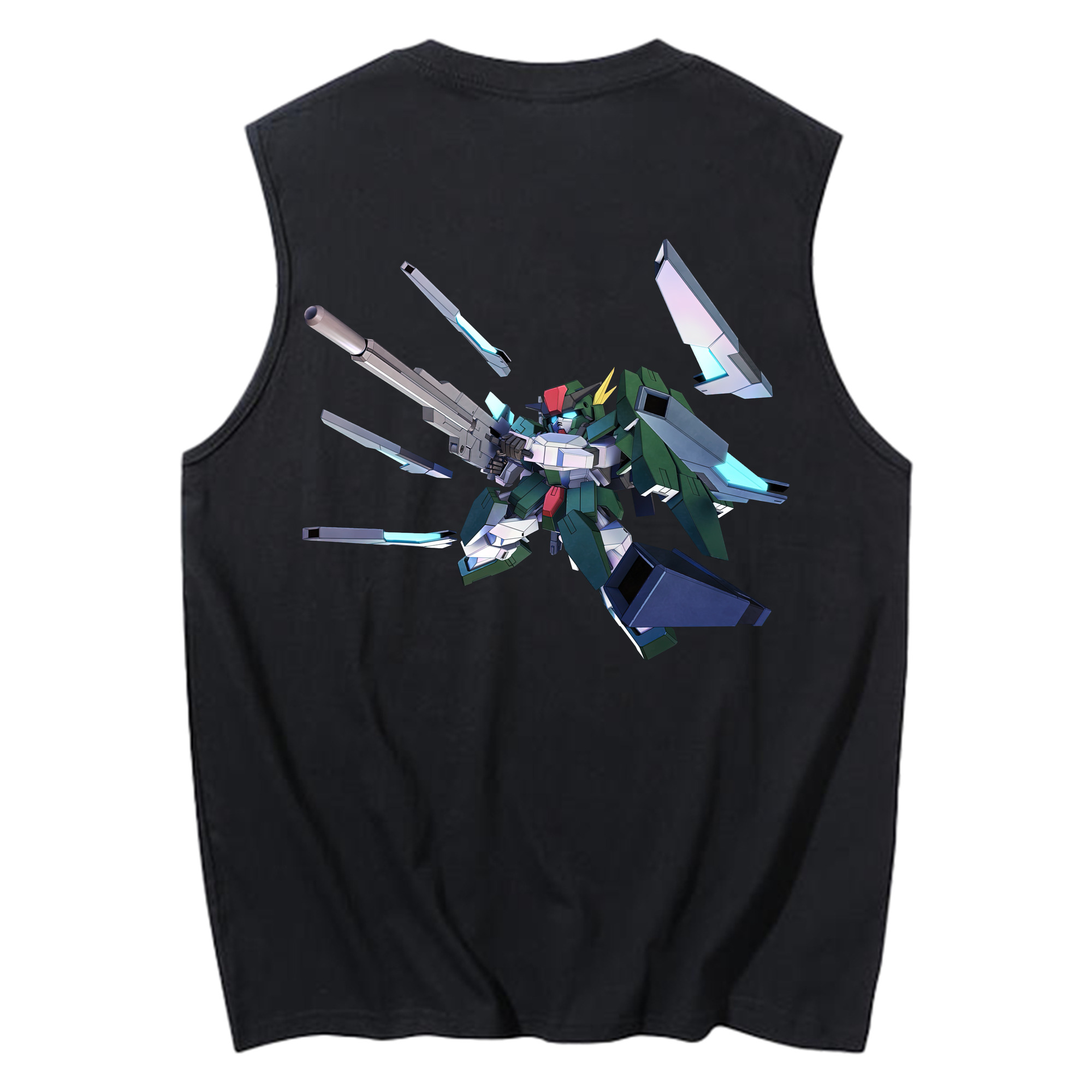 （画像用） 機動戦士ガンダム Mobile Suit Gundam コットン100％タンクトップ（背面プリント）