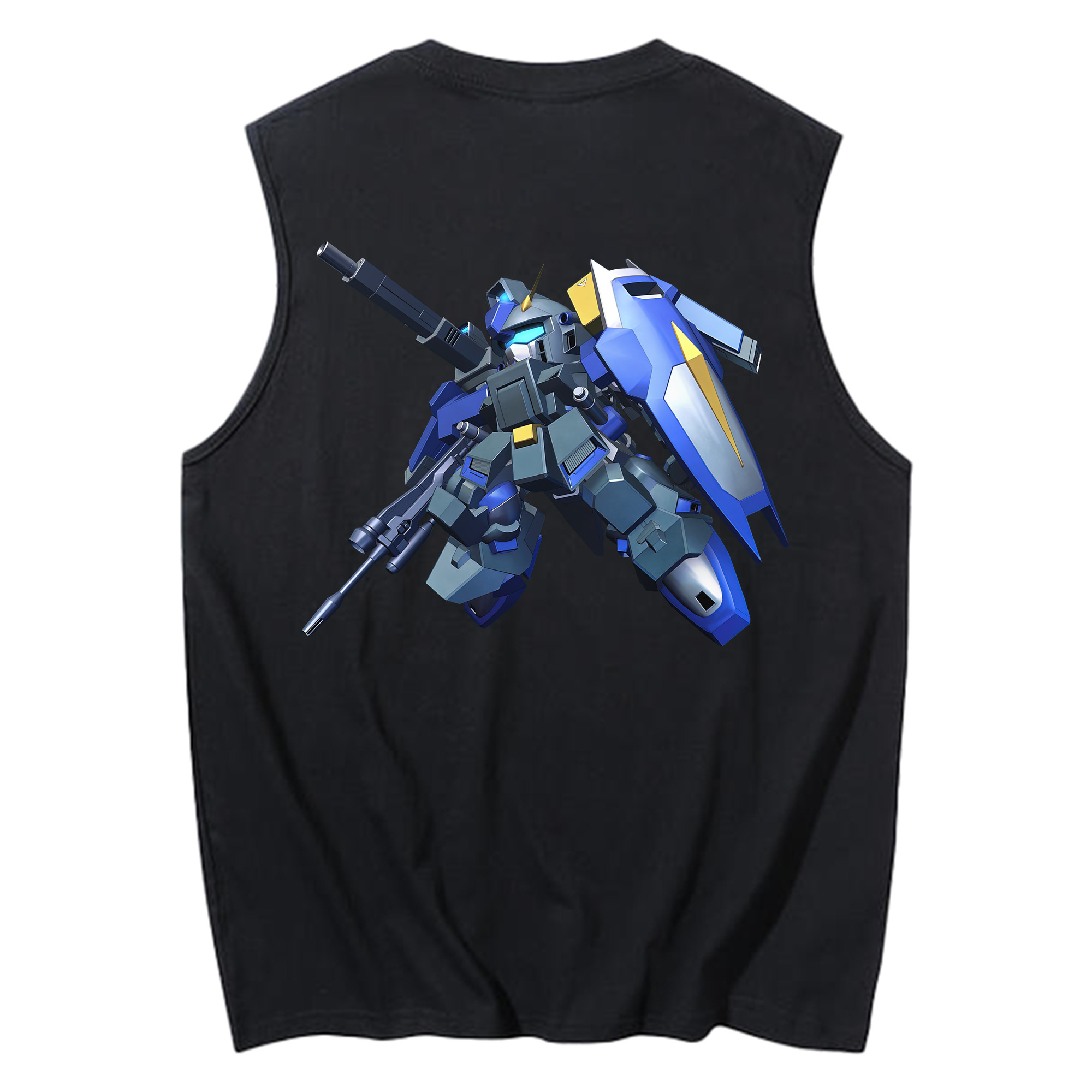 （画像用） 機動戦士ガンダム Mobile Suit Gundam コットン100％タンクトップ（背面プリント）