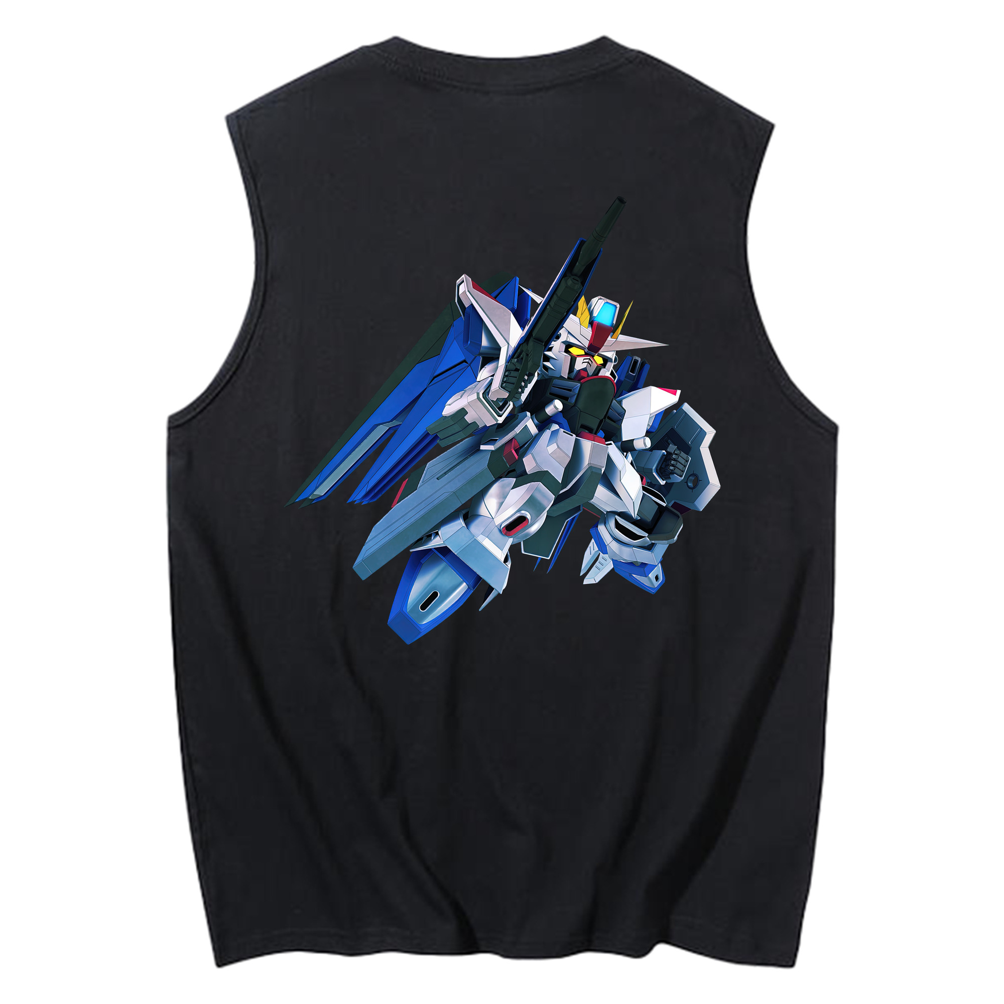 （画像用） 機動戦士ガンダム Mobile Suit Gundam コットン100％タンクトップ（背面プリント）