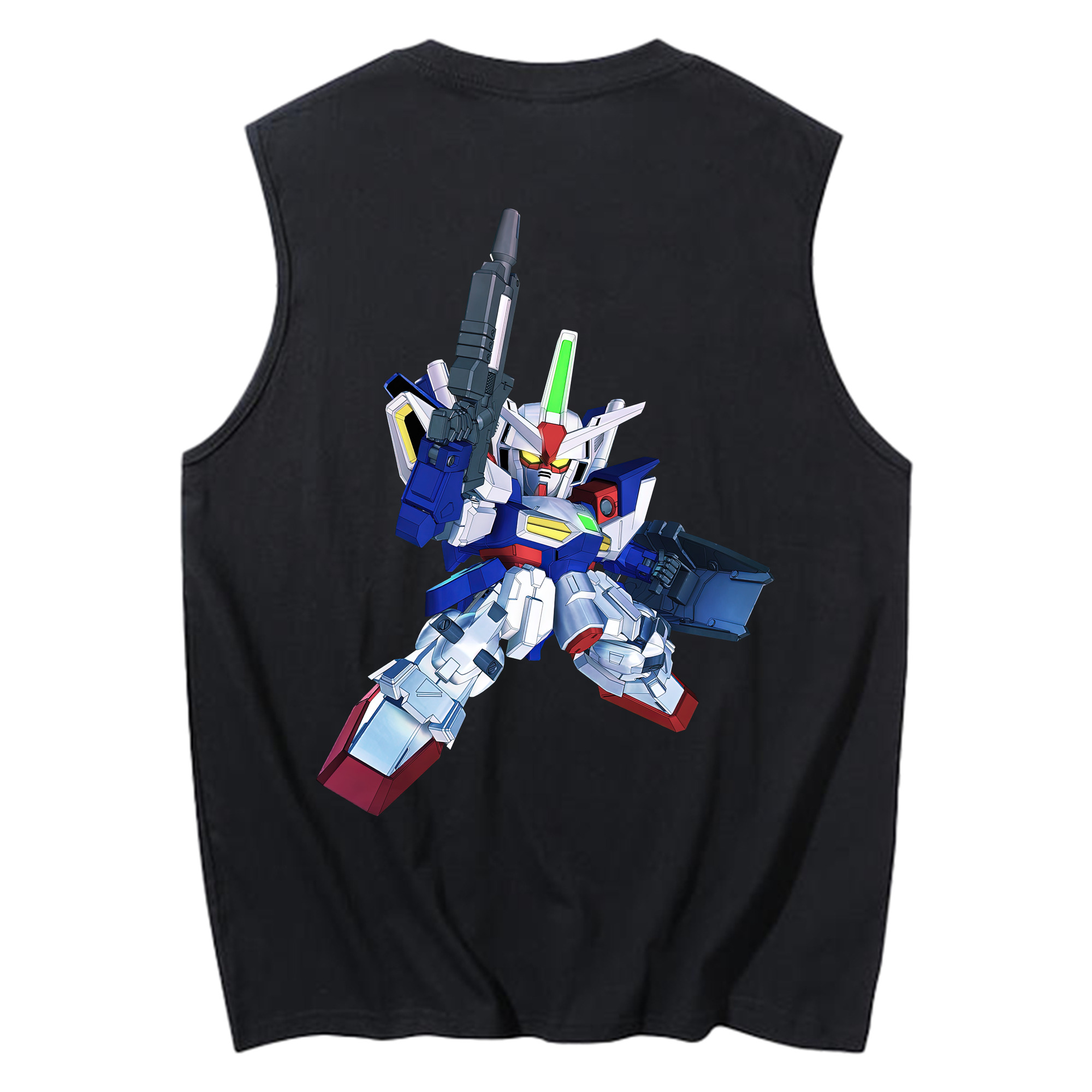 （画像用） 機動戦士ガンダム Mobile Suit Gundam コットン100％タンクトップ（背面プリント）