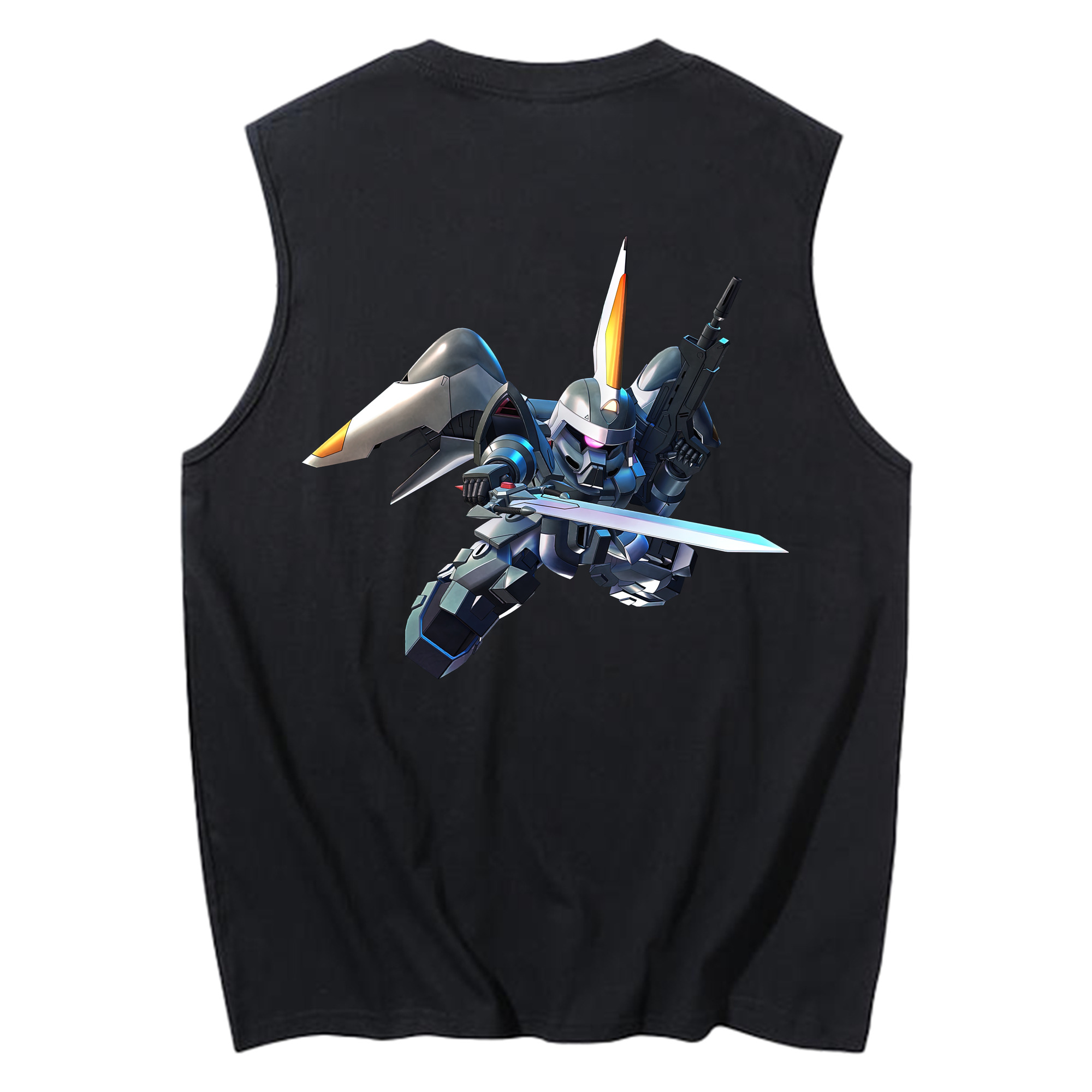 （画像用） 機動戦士ガンダム Mobile Suit Gundam コットン100％タンクトップ（背面プリント）