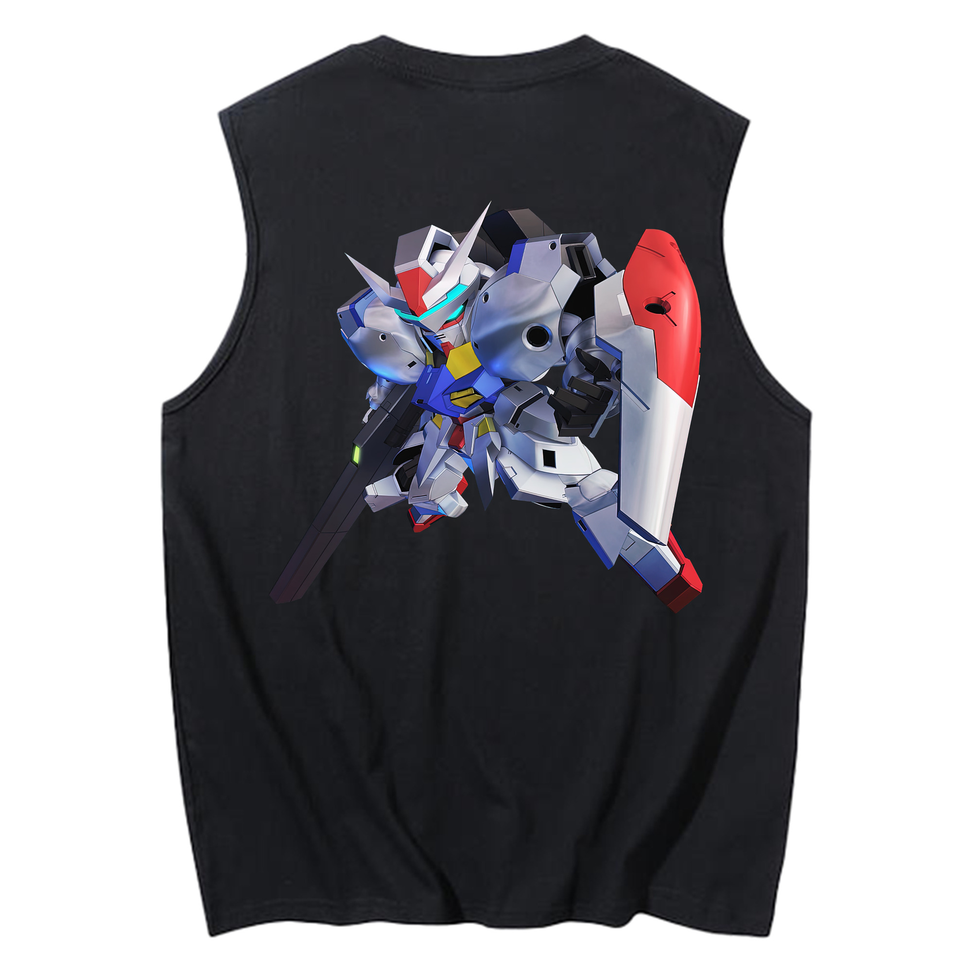 （画像用） 機動戦士ガンダム Mobile Suit Gundam コットン100％タンクトップ（背面プリント）