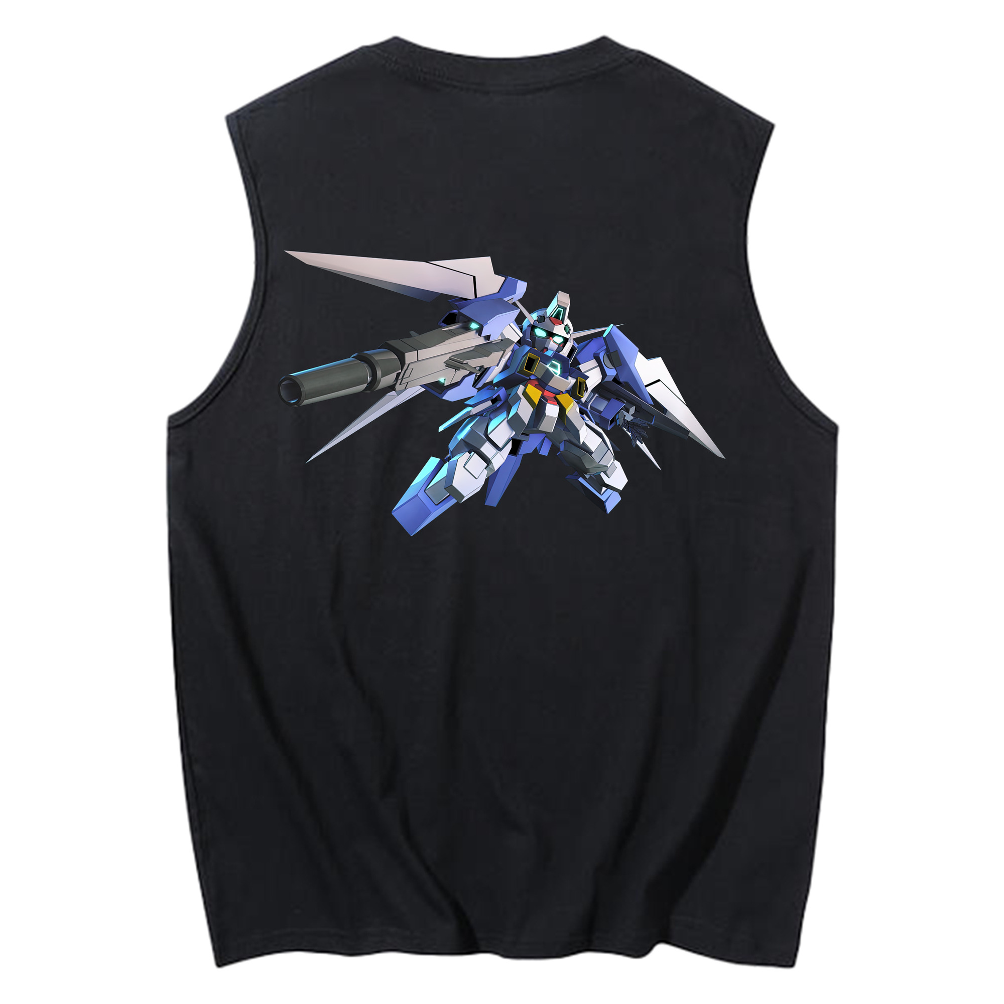 （画像用） 機動戦士ガンダム Mobile Suit Gundam コットン100％タンクトップ（背面プリント）