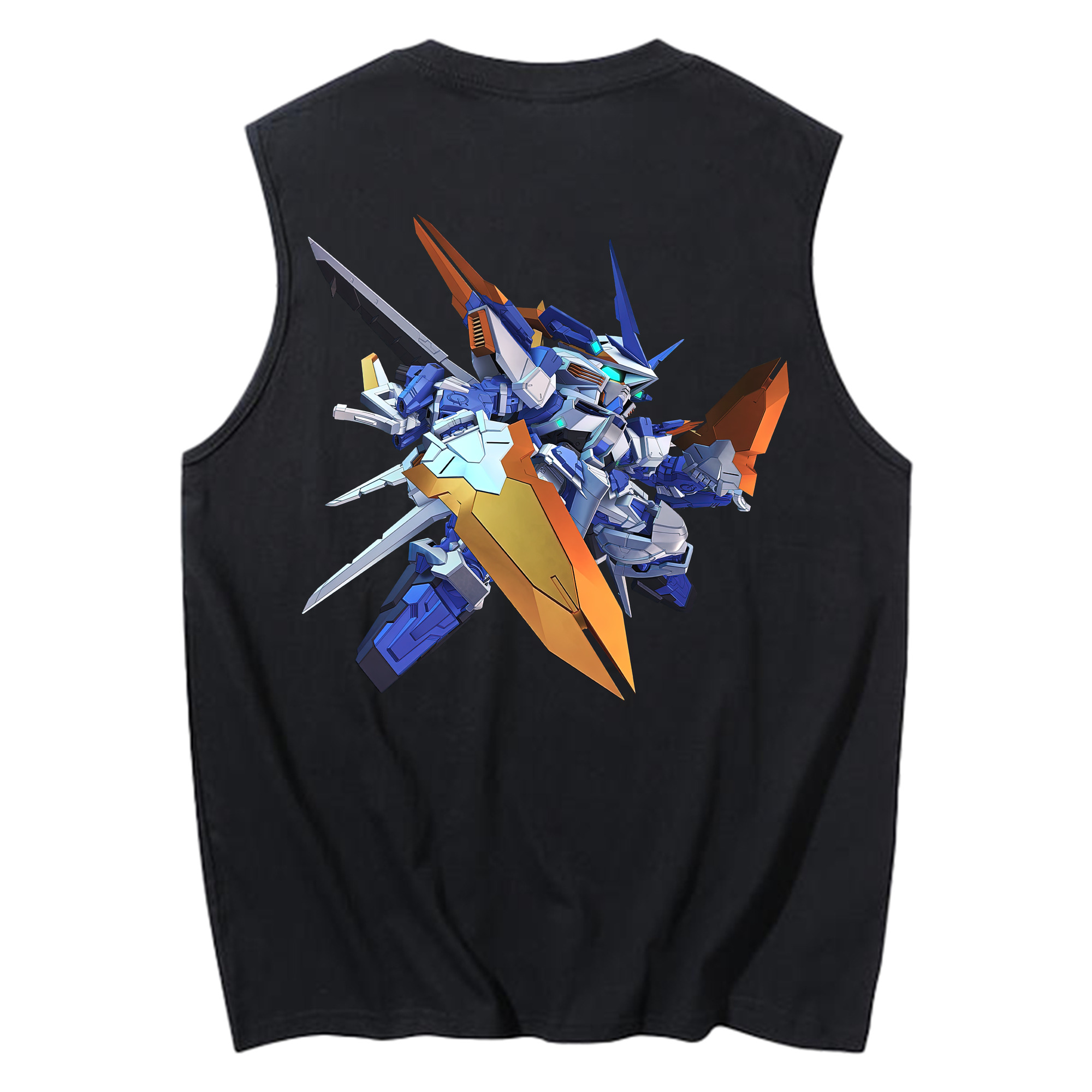 （画像用） 機動戦士ガンダム Mobile Suit Gundam コットン100％タンクトップ（背面プリント）