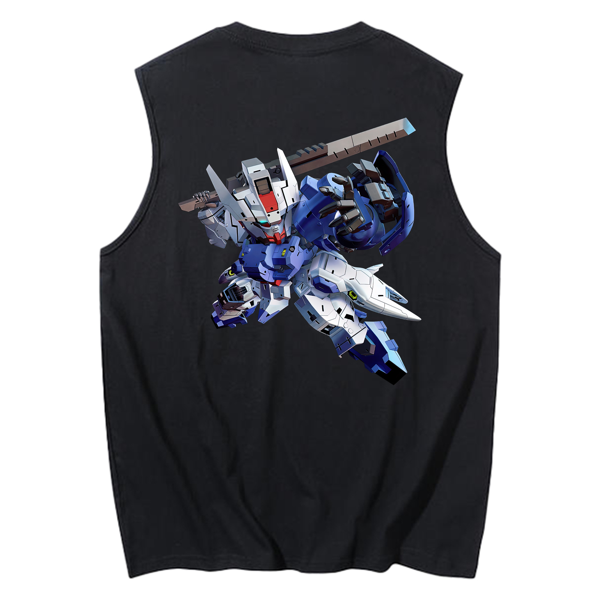 （画像用） 機動戦士ガンダム Mobile Suit Gundam コットン100％タンクトップ（背面プリント）