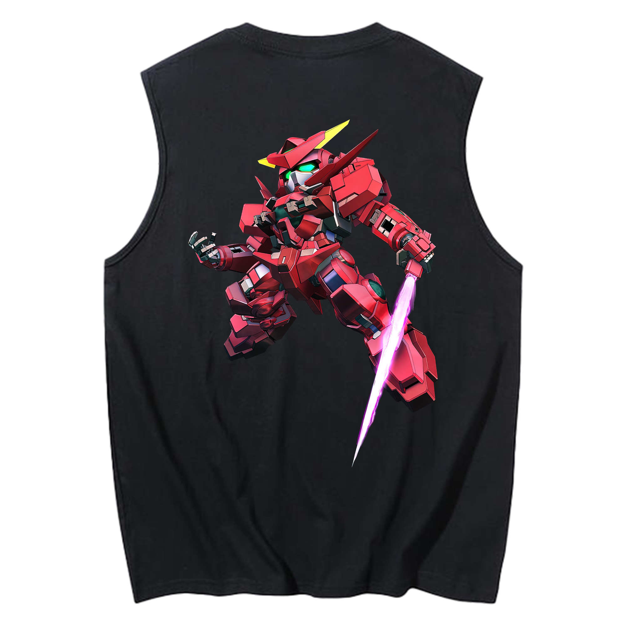 （画像用） 機動戦士ガンダム Mobile Suit Gundam コットン100％タンクトップ（背面プリント）