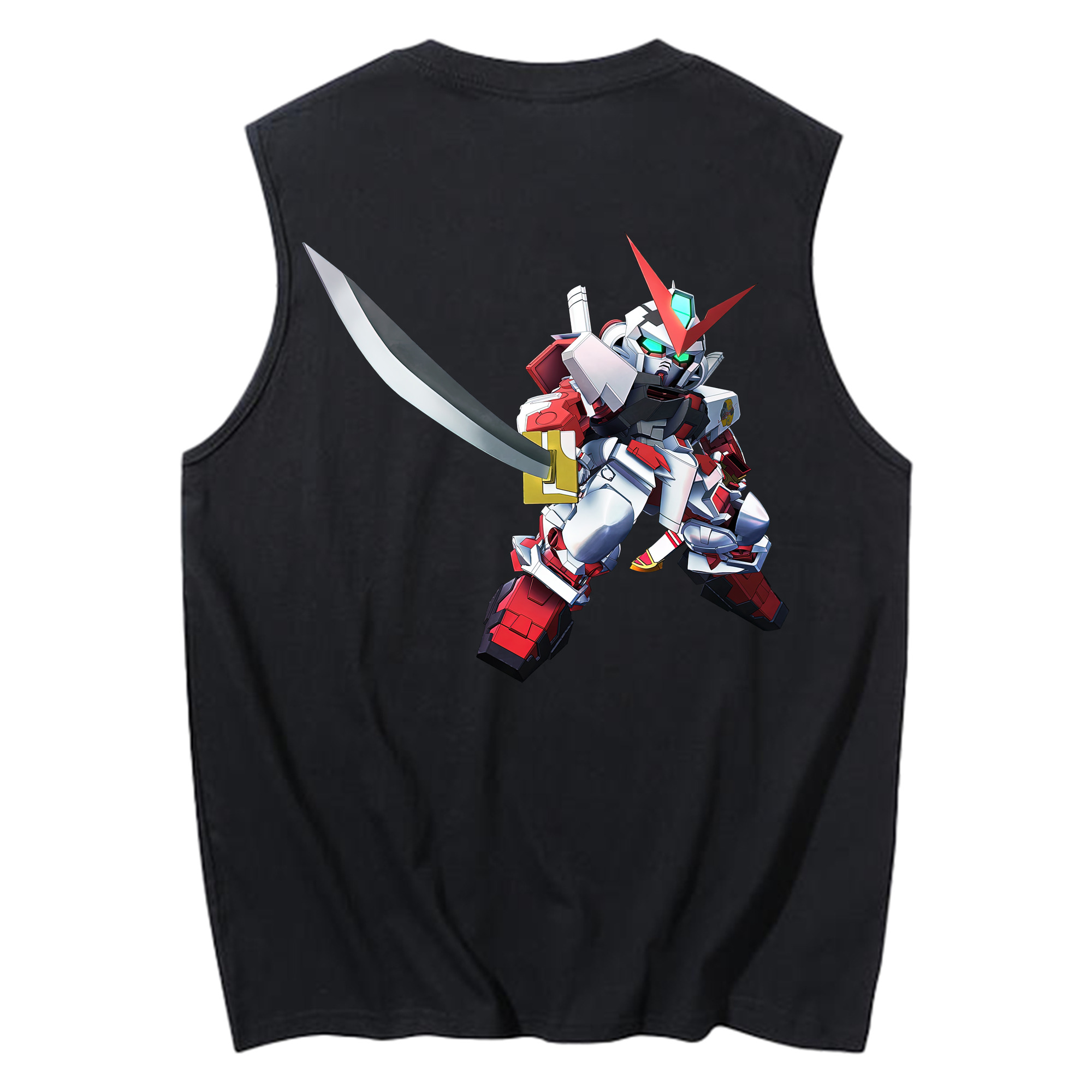 （画像用） 機動戦士ガンダム Mobile Suit Gundam コットン100％タンクトップ（背面プリント）