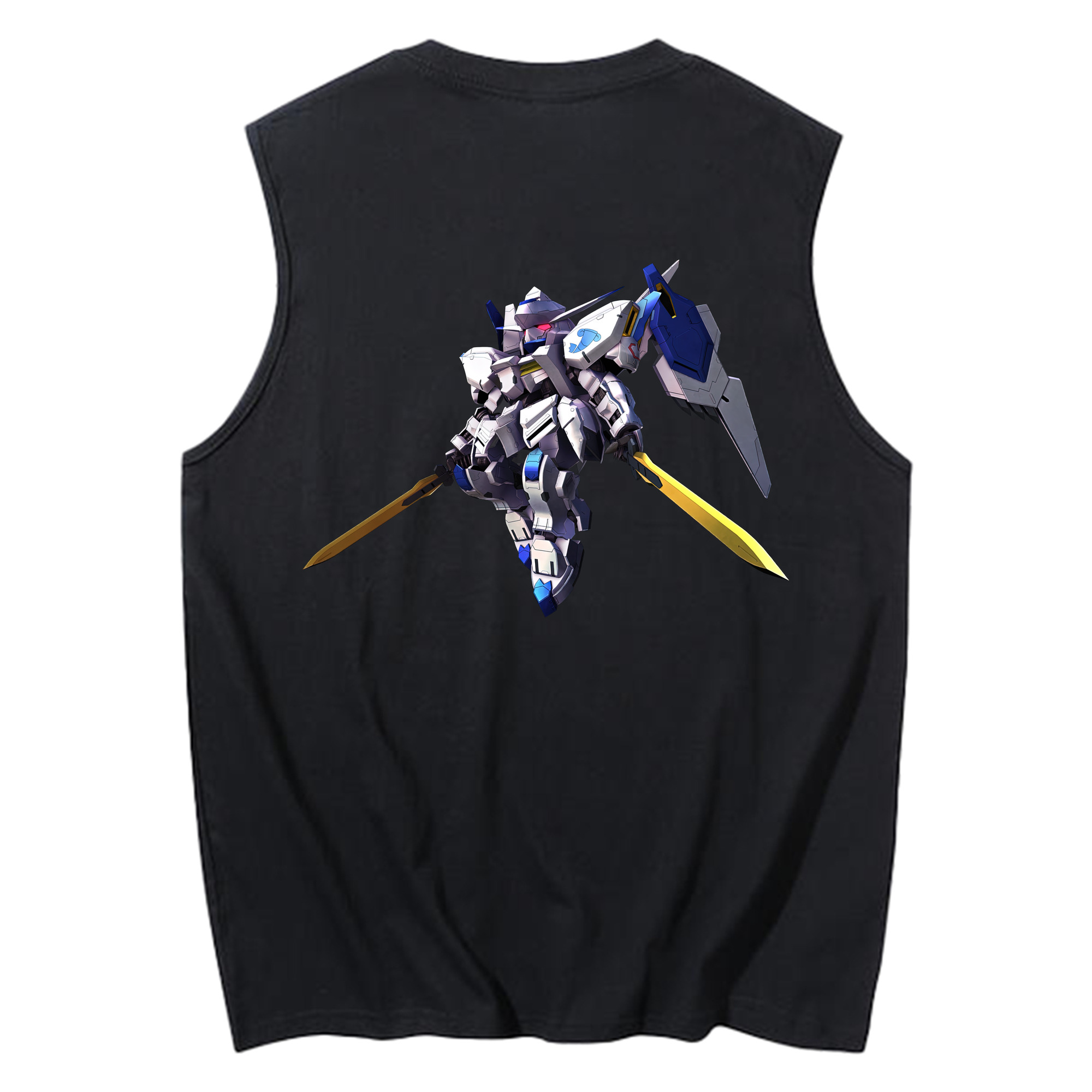（画像用） 機動戦士ガンダム Mobile Suit Gundam コットン100％タンクトップ（背面プリント）
