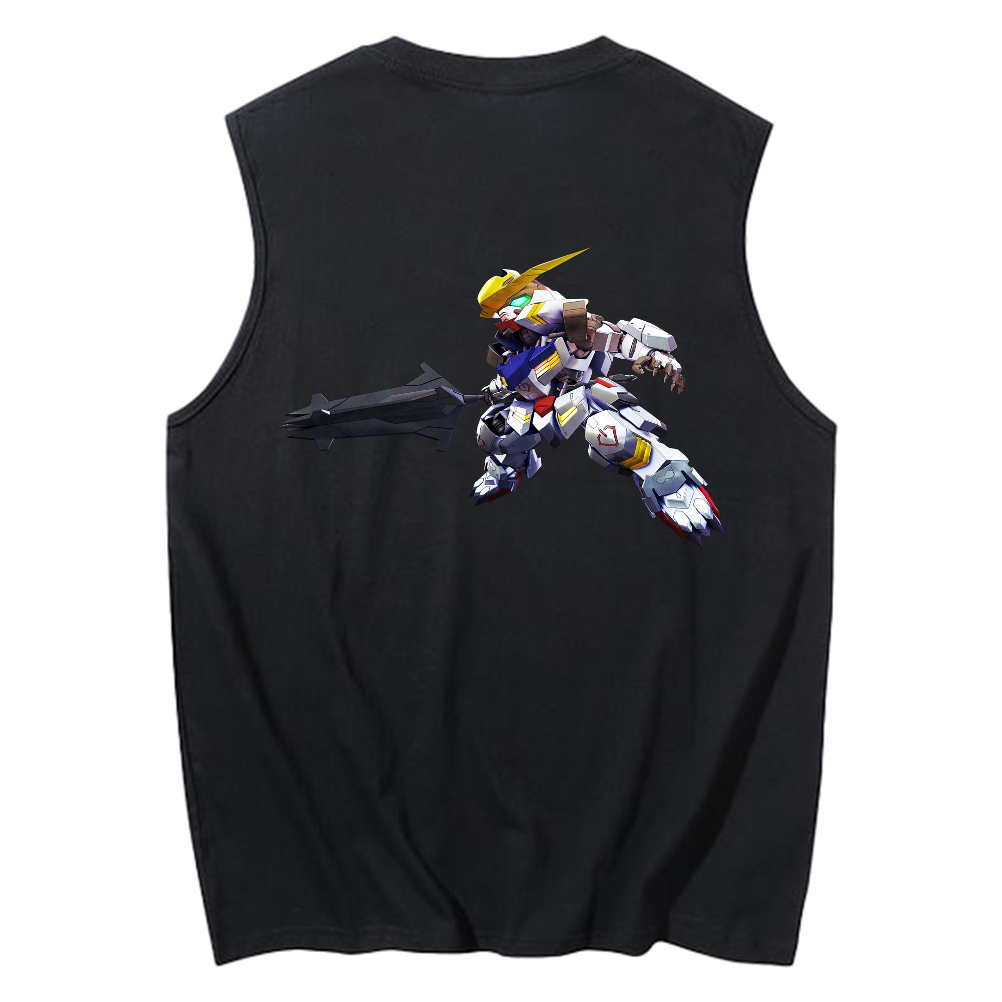 （画像用） 機動戦士ガンダム Mobile Suit Gundam コットン100％タンクトップ（背面プリント）