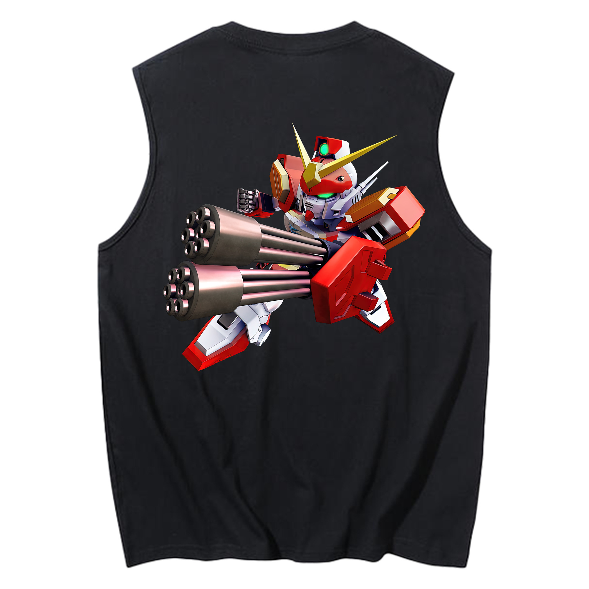 （画像用） 機動戦士ガンダム Mobile Suit Gundam コットン100％タンクトップ（背面プリント）