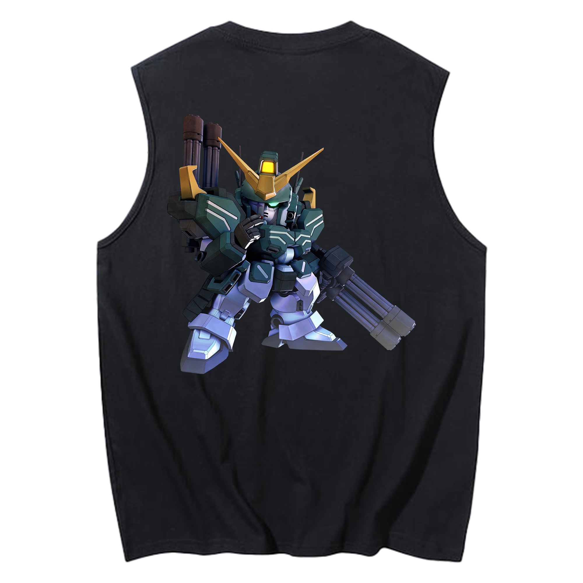 （画像用） 機動戦士ガンダム Mobile Suit Gundam コットン100％タンクトップ（背面プリント）