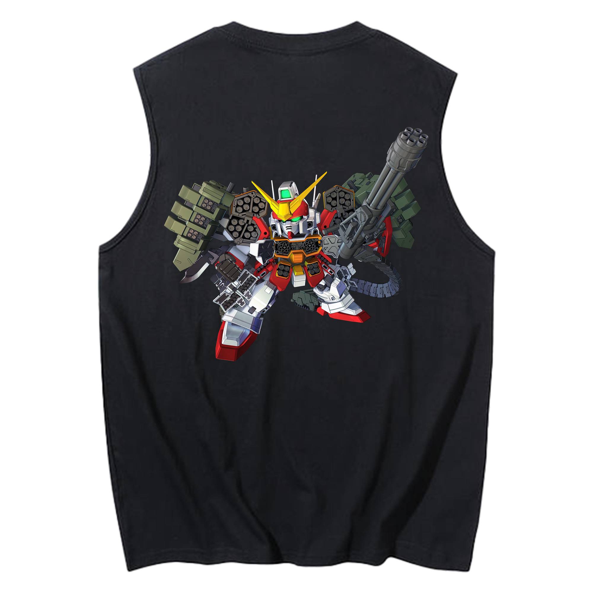 （画像用） 機動戦士ガンダム Mobile Suit Gundam コットン100％タンクトップ（背面プリント）