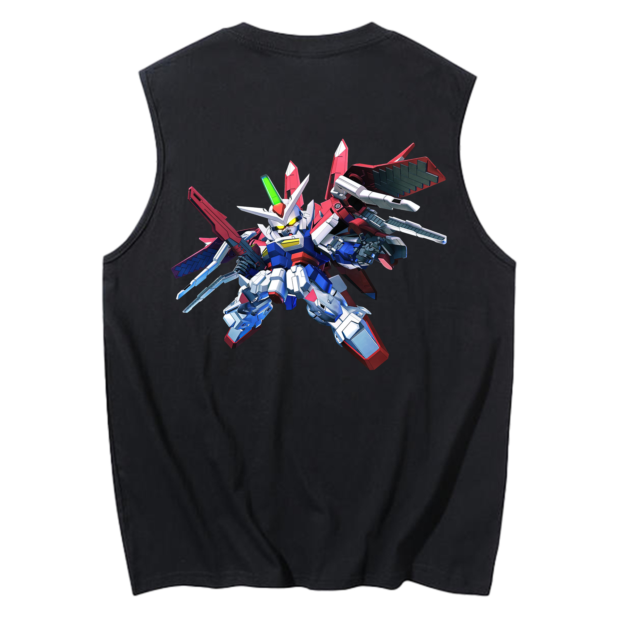 （画像用） 機動戦士ガンダム Mobile Suit Gundam コットン100％タンクトップ（背面プリント）
