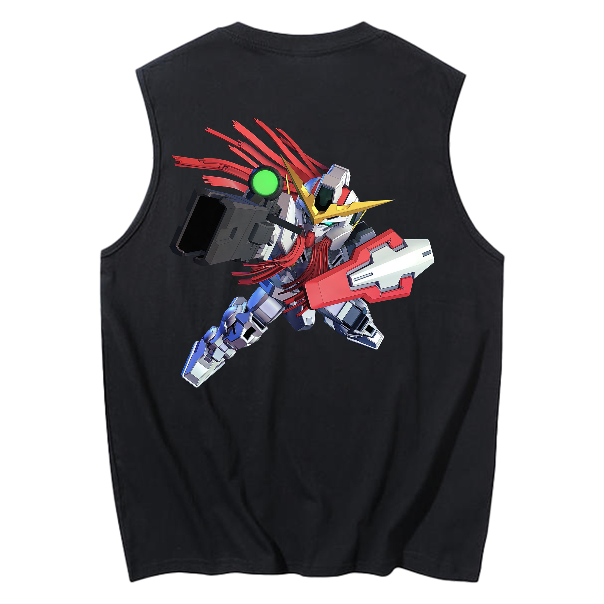 （画像用） 機動戦士ガンダム Mobile Suit Gundam コットン100％タンクトップ（背面プリント）