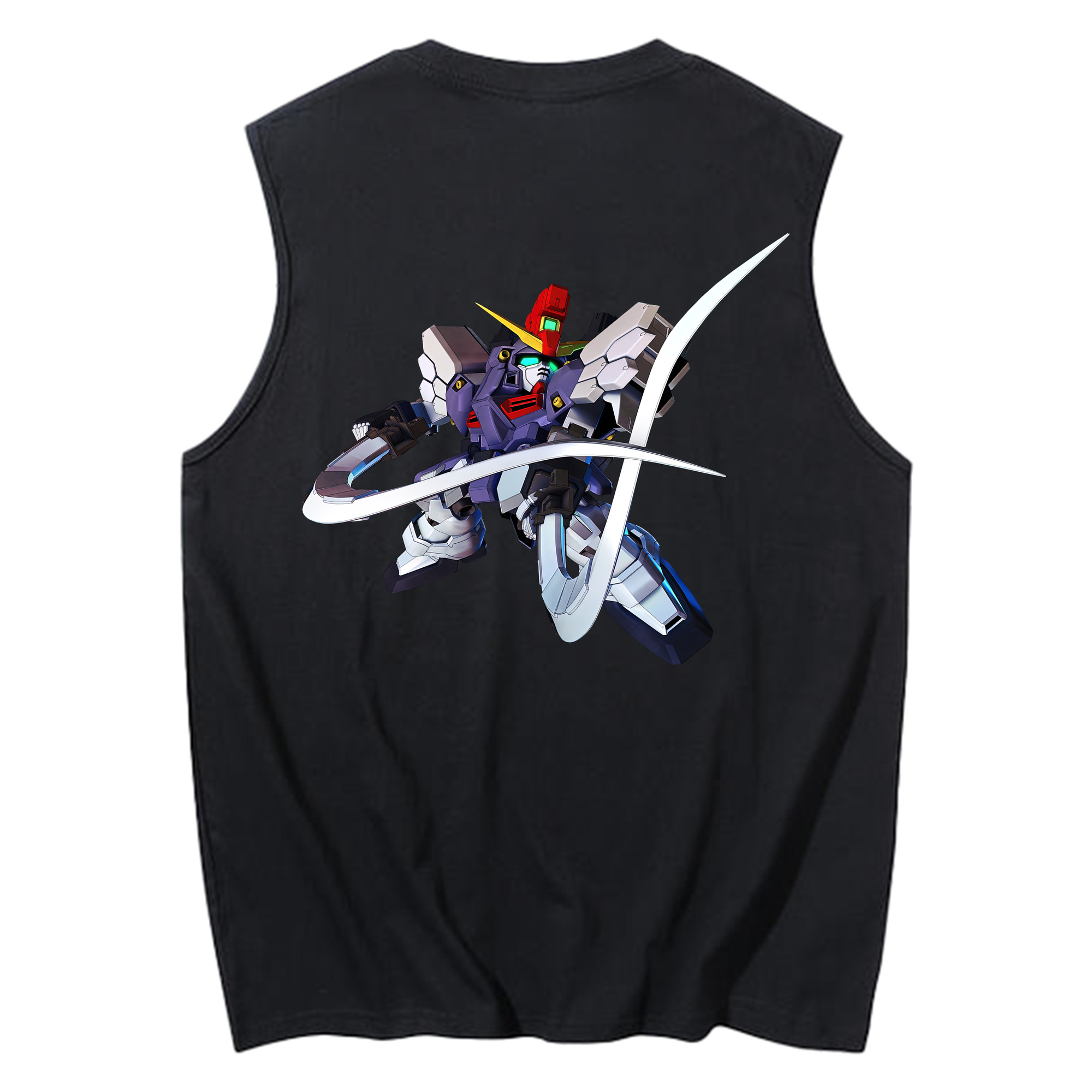 （画像用） 機動戦士ガンダム Mobile Suit Gundam コットン100％タンクトップ（背面プリント）