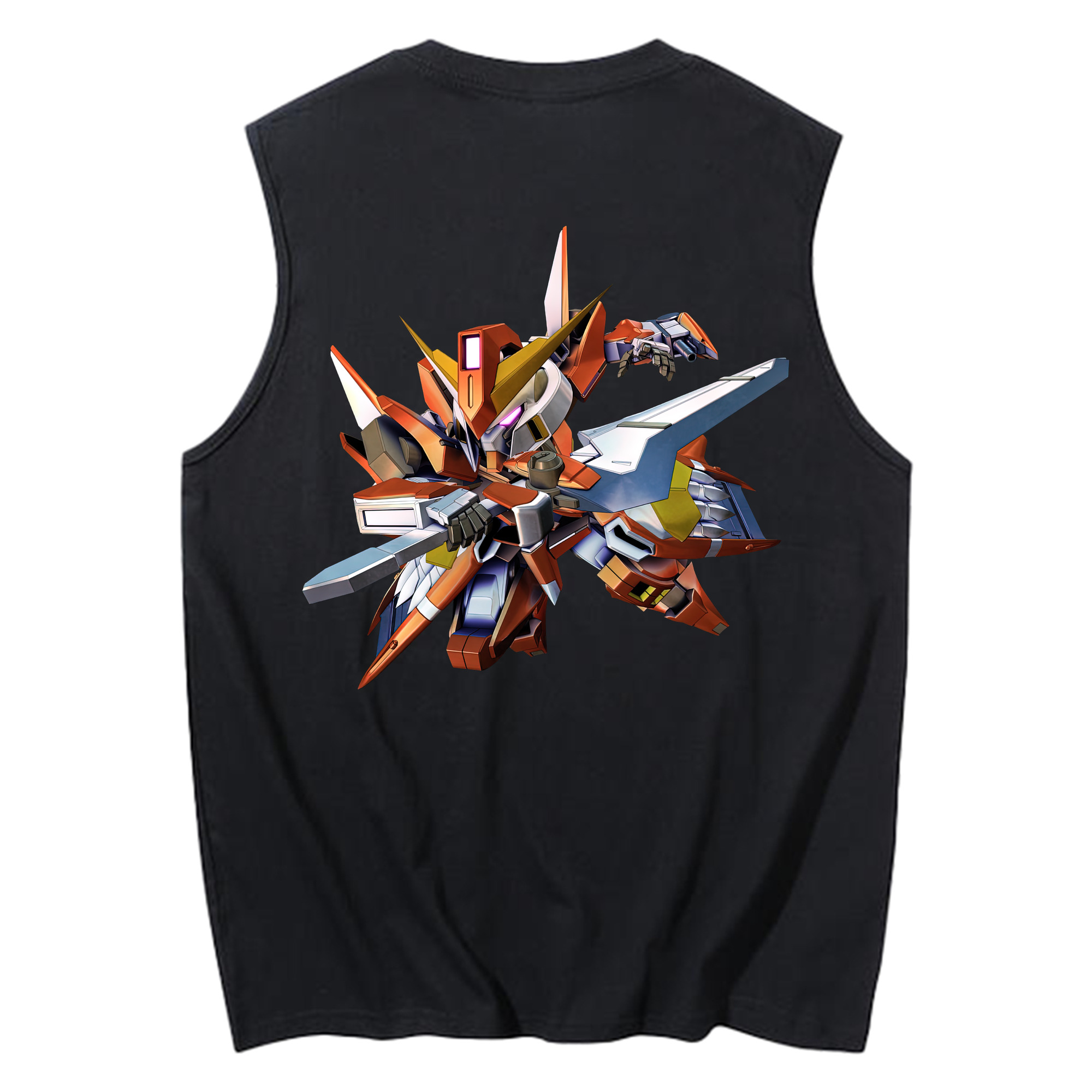 （画像用） 機動戦士ガンダム Mobile Suit Gundam コットン100％タンクトップ（背面プリント）