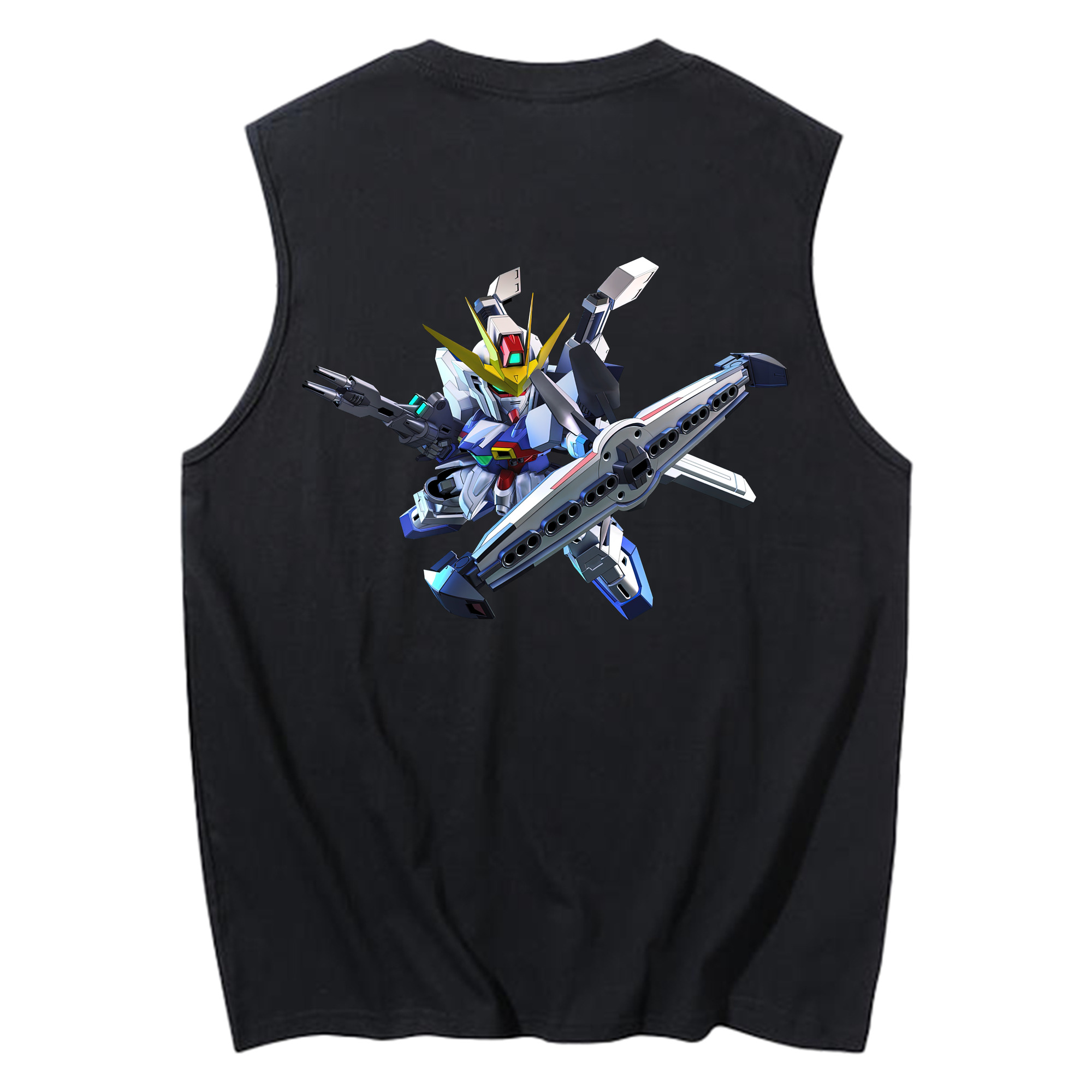 （画像用） 機動戦士ガンダム Mobile Suit Gundam コットン100％タンクトップ（背面プリント）
