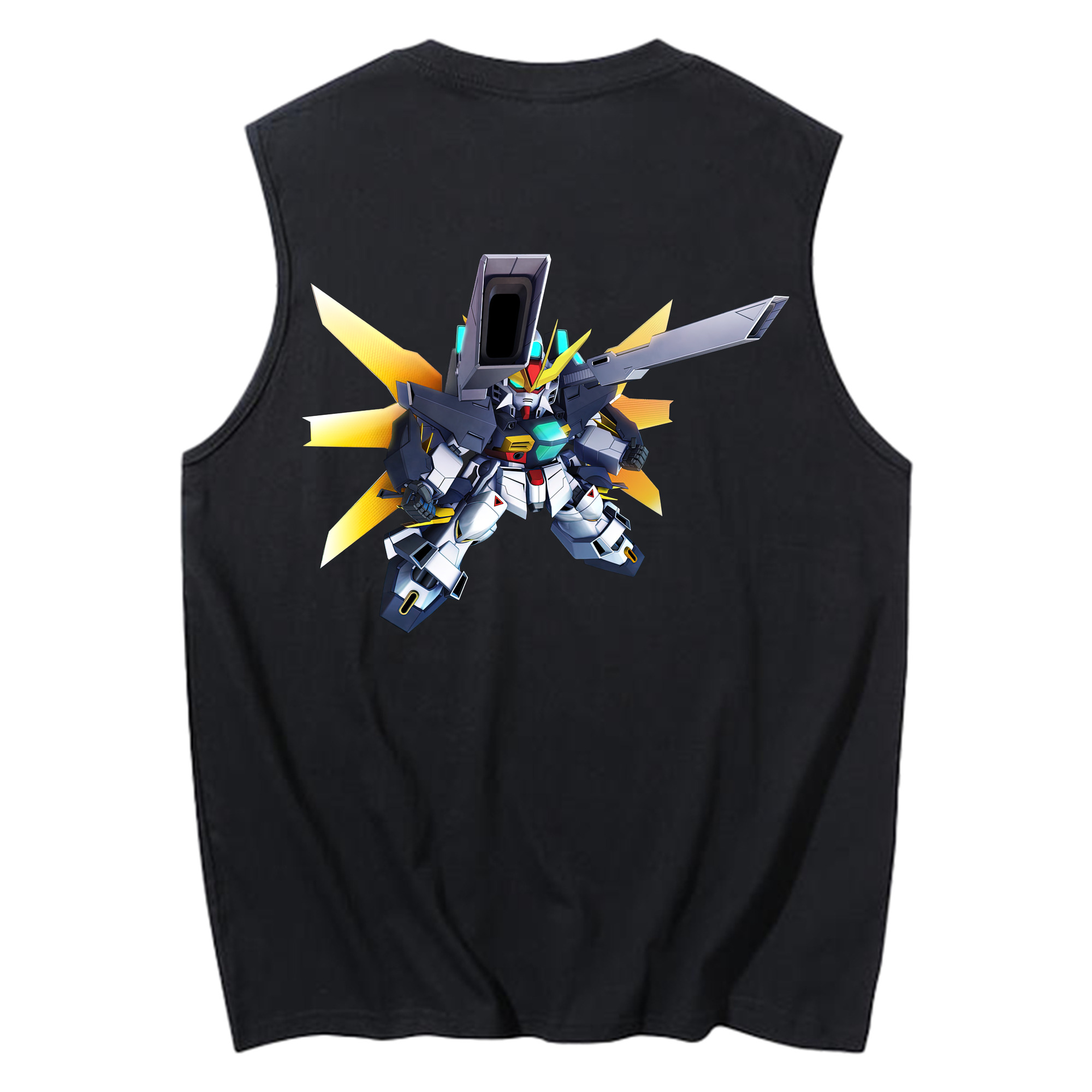 （画像用） 機動戦士ガンダム Mobile Suit Gundam コットン100％タンクトップ（背面プリント）
