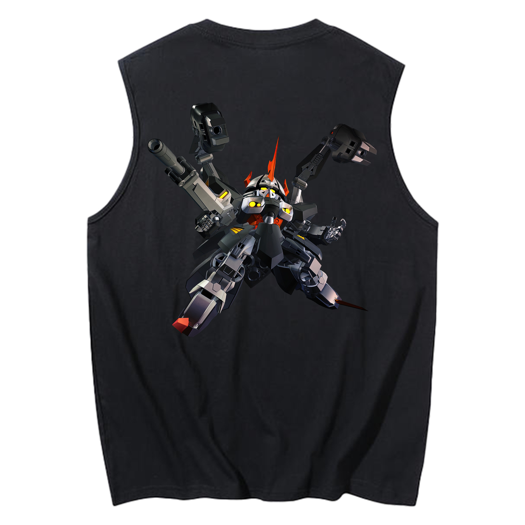 （画像用） 機動戦士ガンダム Mobile Suit Gundam コットン100％タンクトップ（背面プリント）