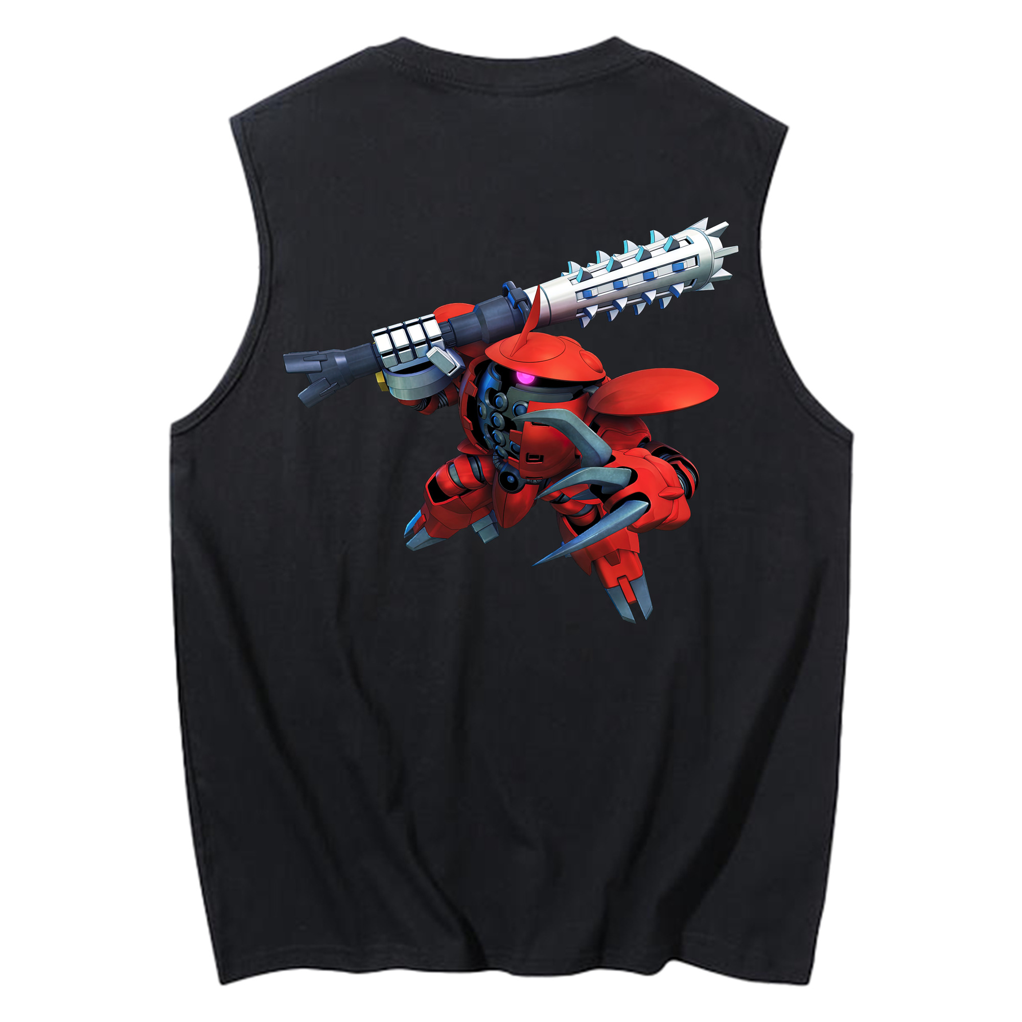 （画像用） 機動戦士ガンダム Mobile Suit Gundam コットン100％タンクトップ（背面プリント）