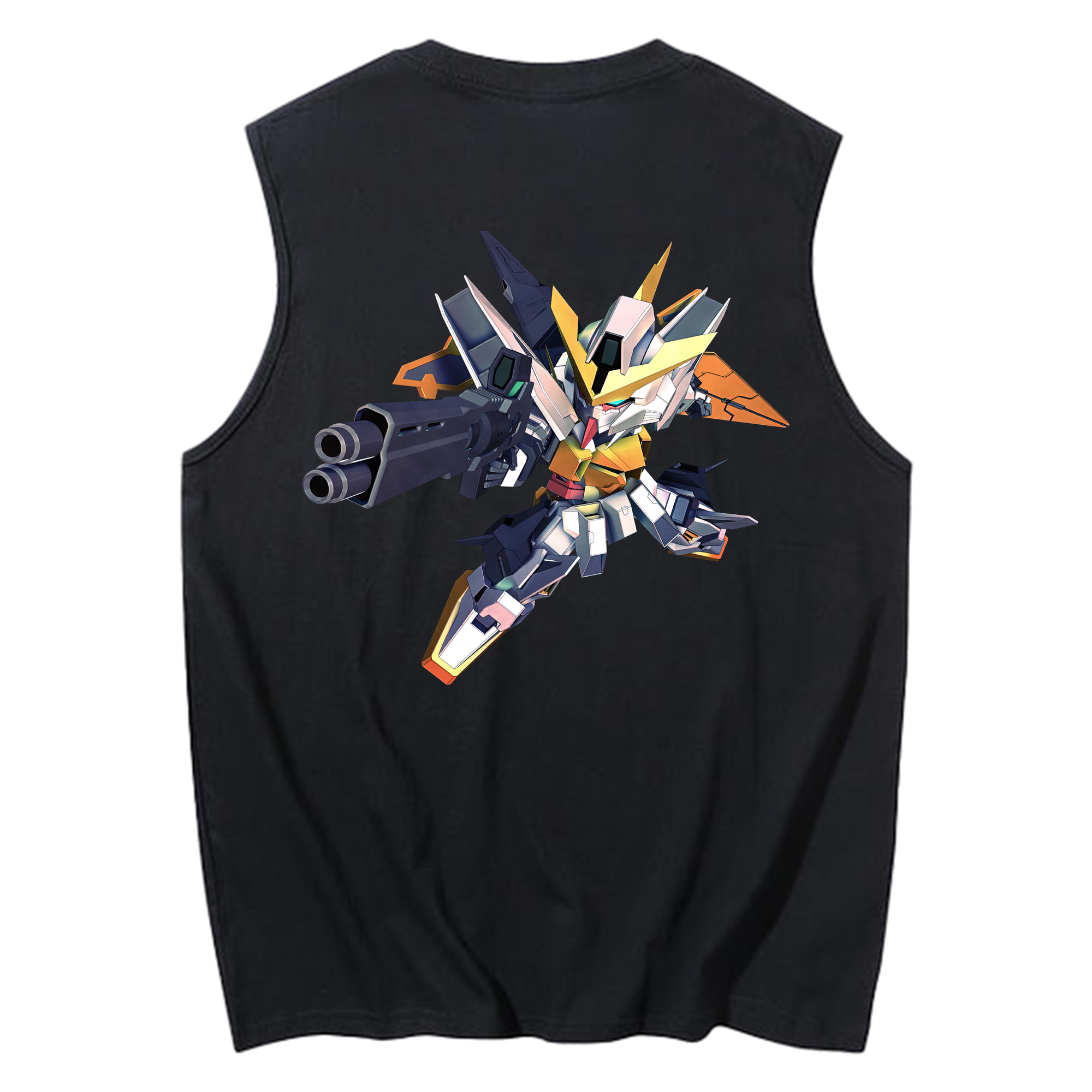 （画像用） 機動戦士ガンダム Mobile Suit Gundam コットン100％タンクトップ（背面プリント）