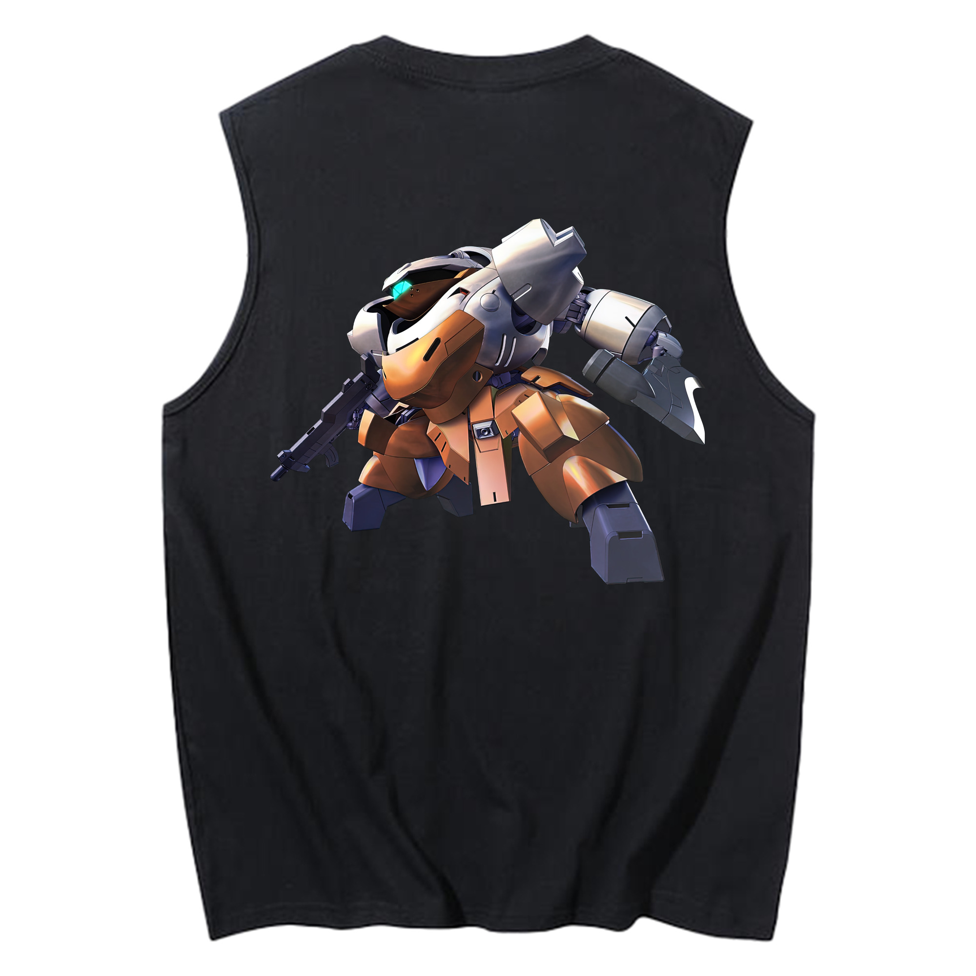 （画像用） 機動戦士ガンダム Mobile Suit Gundam コットン100％タンクトップ（背面プリント）
