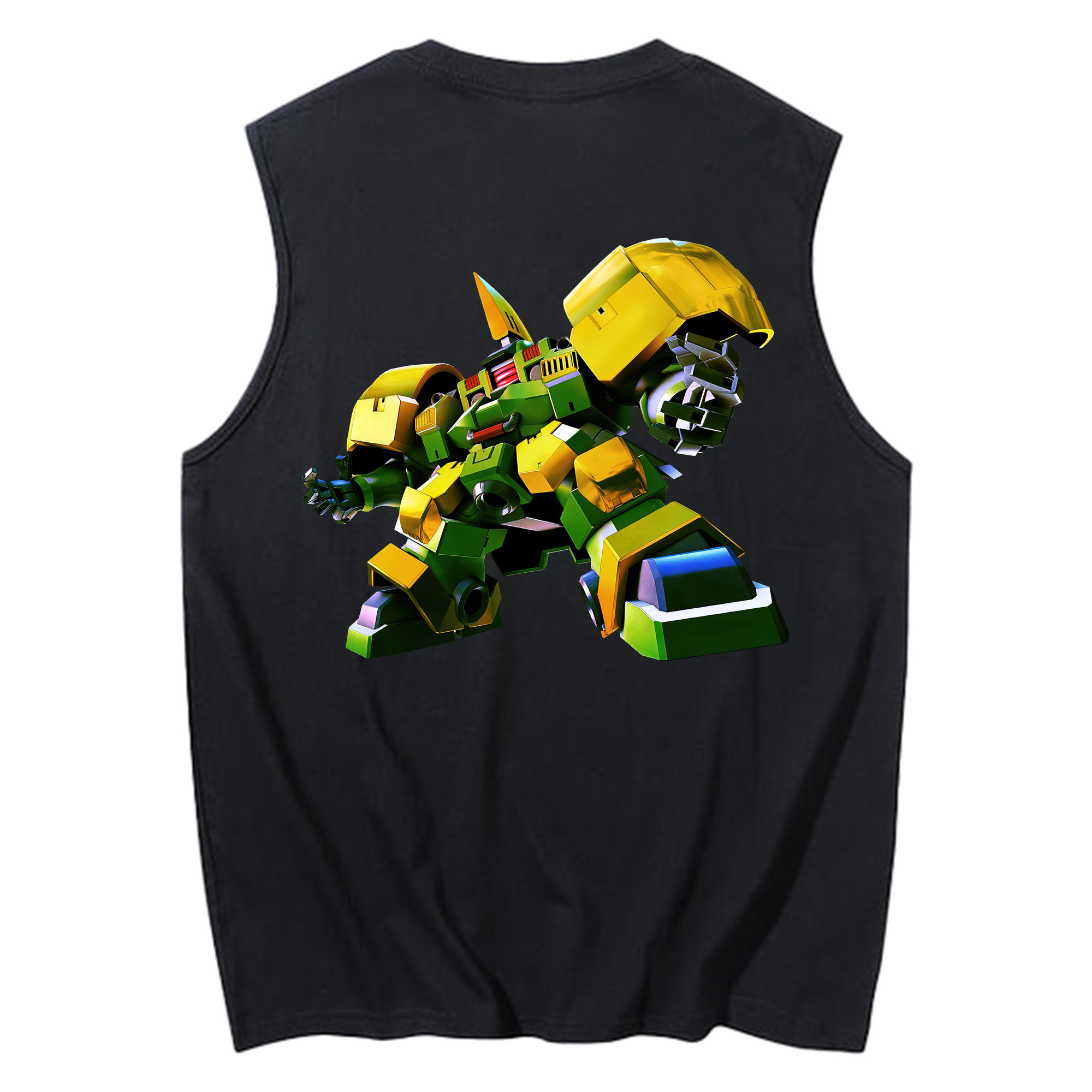 （画像用） 機動戦士ガンダム Mobile Suit Gundam コットン100％タンクトップ（背面プリント）