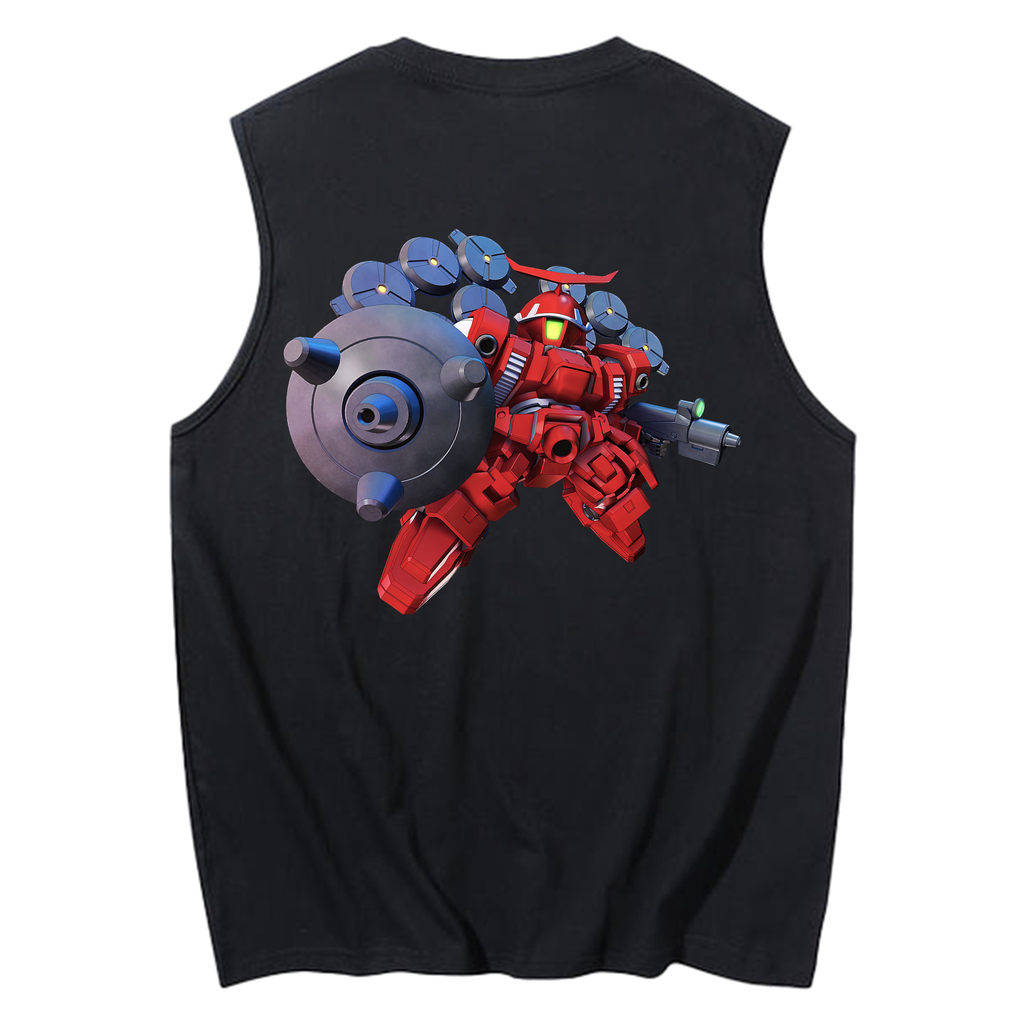 （画像用） 機動戦士ガンダム Mobile Suit Gundam コットン100％タンクトップ（背面プリント）