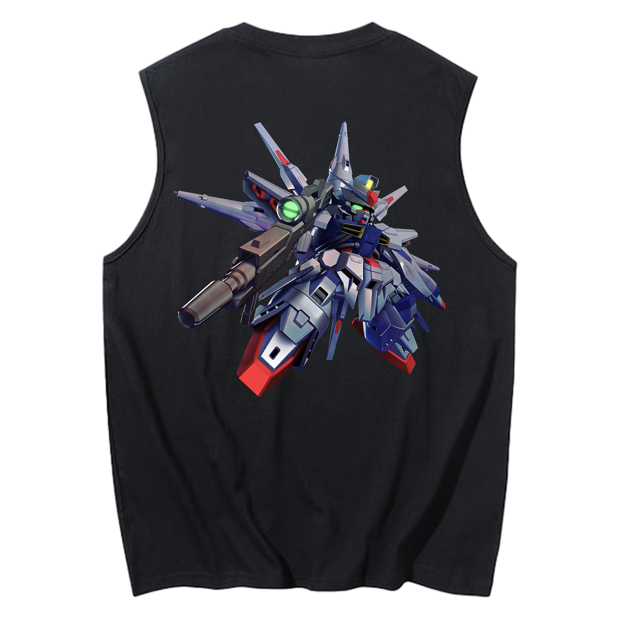 （画像用） 機動戦士ガンダム Mobile Suit Gundam コットン100％タンクトップ（背面プリント）