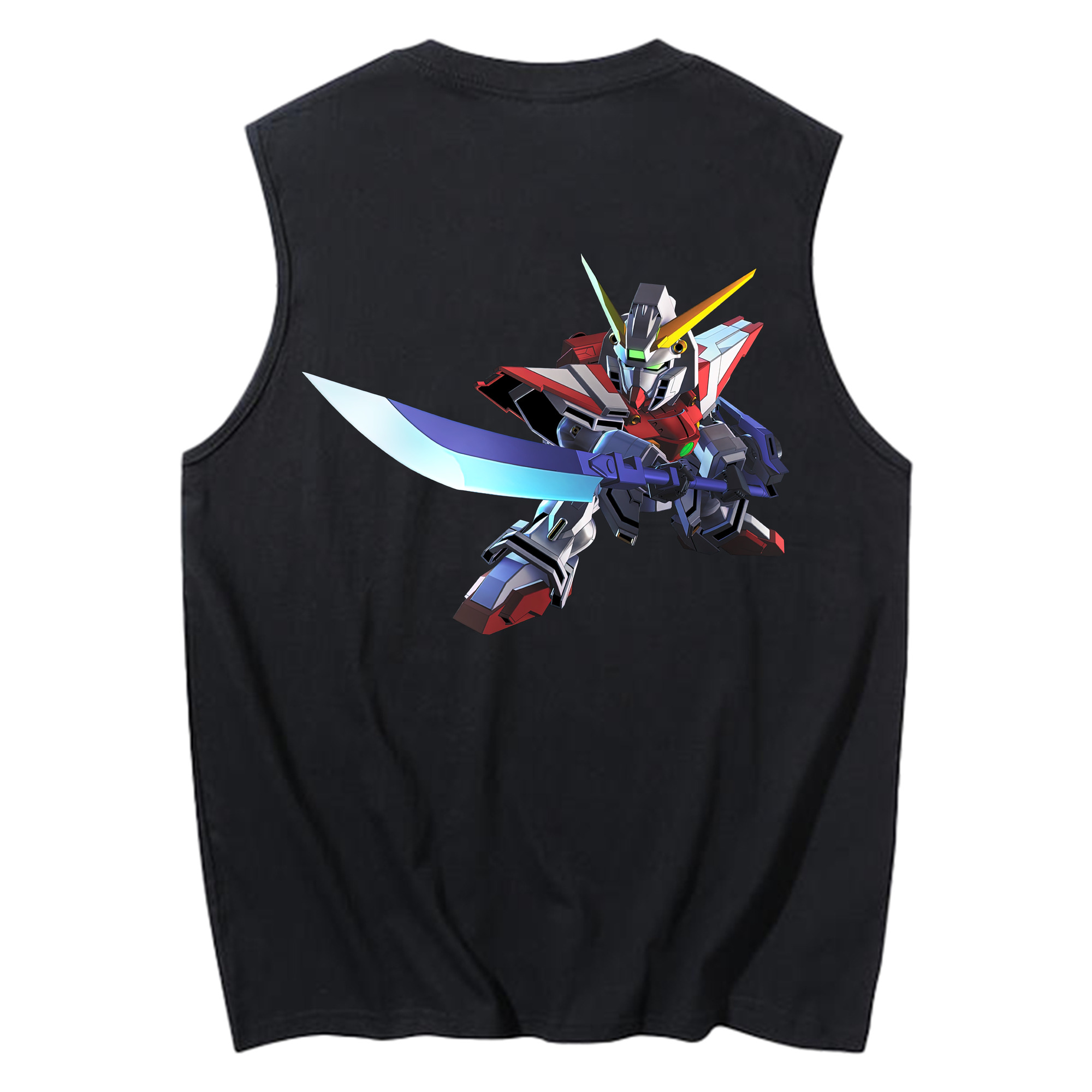 （画像用） 機動戦士ガンダム Mobile Suit Gundam コットン100％タンクトップ（背面プリント）