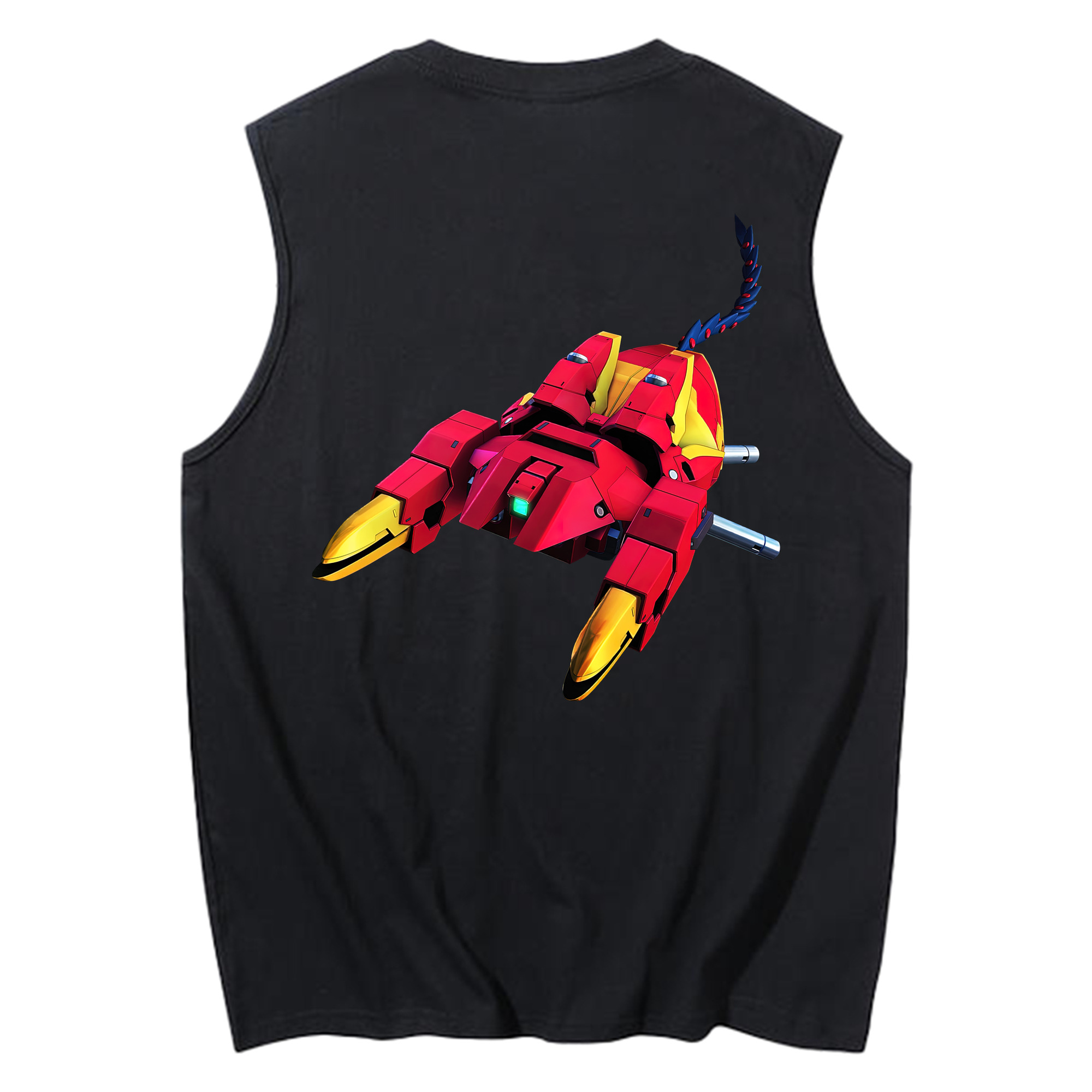 （画像用） 機動戦士ガンダム Mobile Suit Gundam コットン100％タンクトップ（背面プリント）