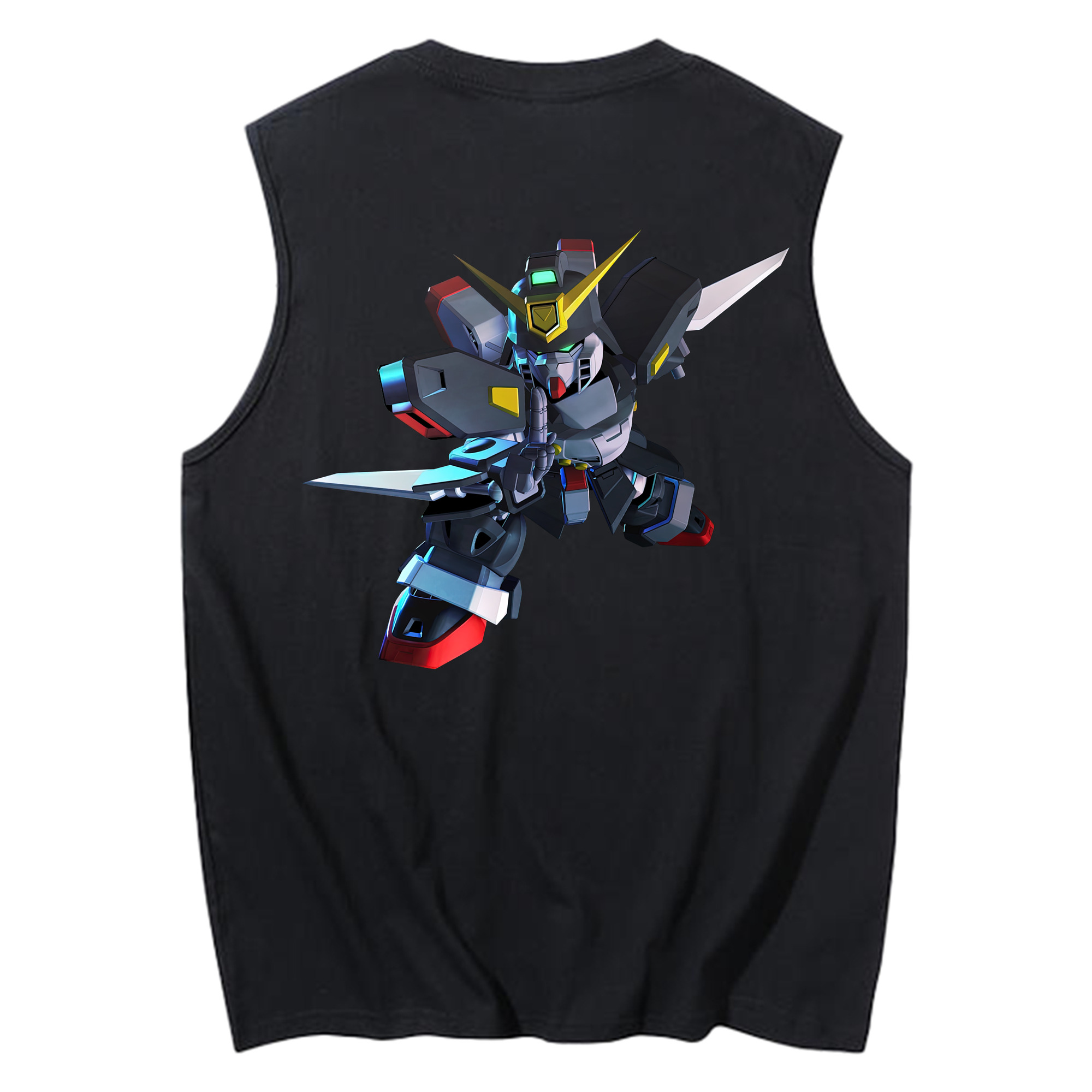 （画像用） 機動戦士ガンダム Mobile Suit Gundam コットン100％タンクトップ（背面プリント）