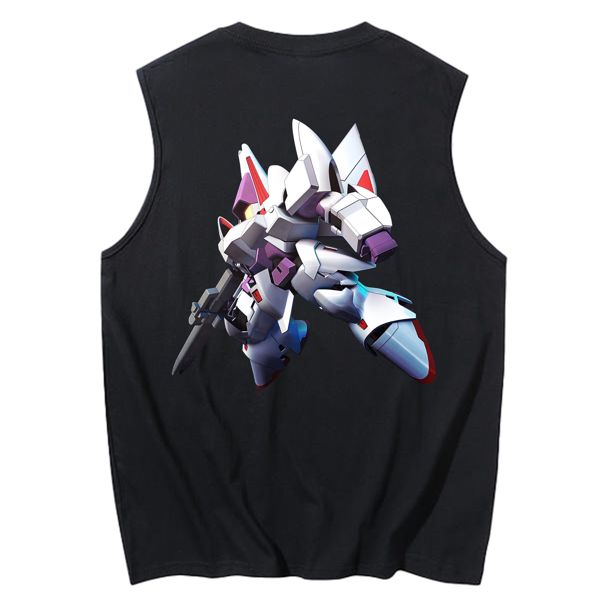 （画像用） 機動戦士ガンダム Mobile Suit Gundam コットン100％タンクトップ（背面プリント）