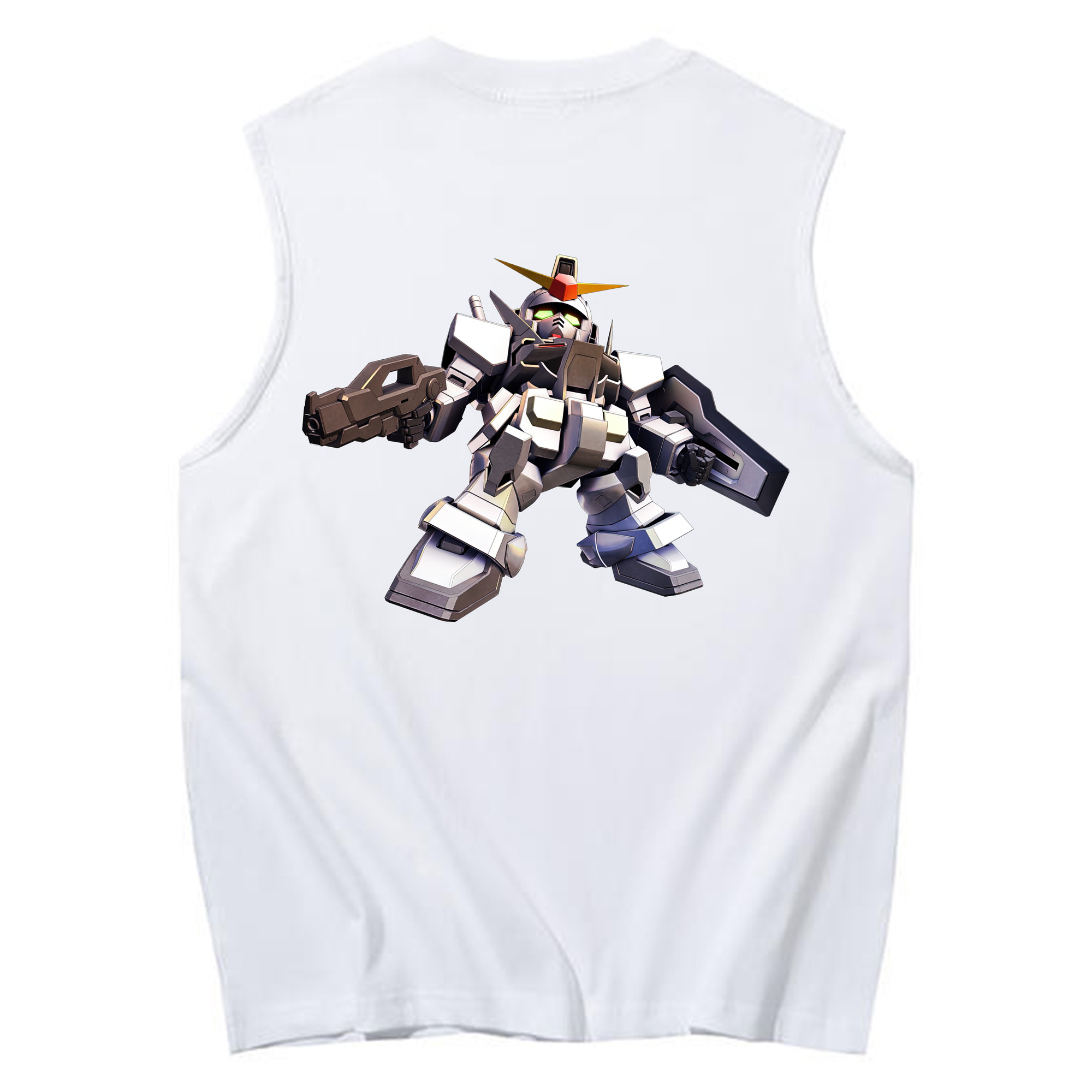 （画像用） 機動戦士ガンダム Mobile Suit Gundam コットン100％タンクトップ（背面プリント）