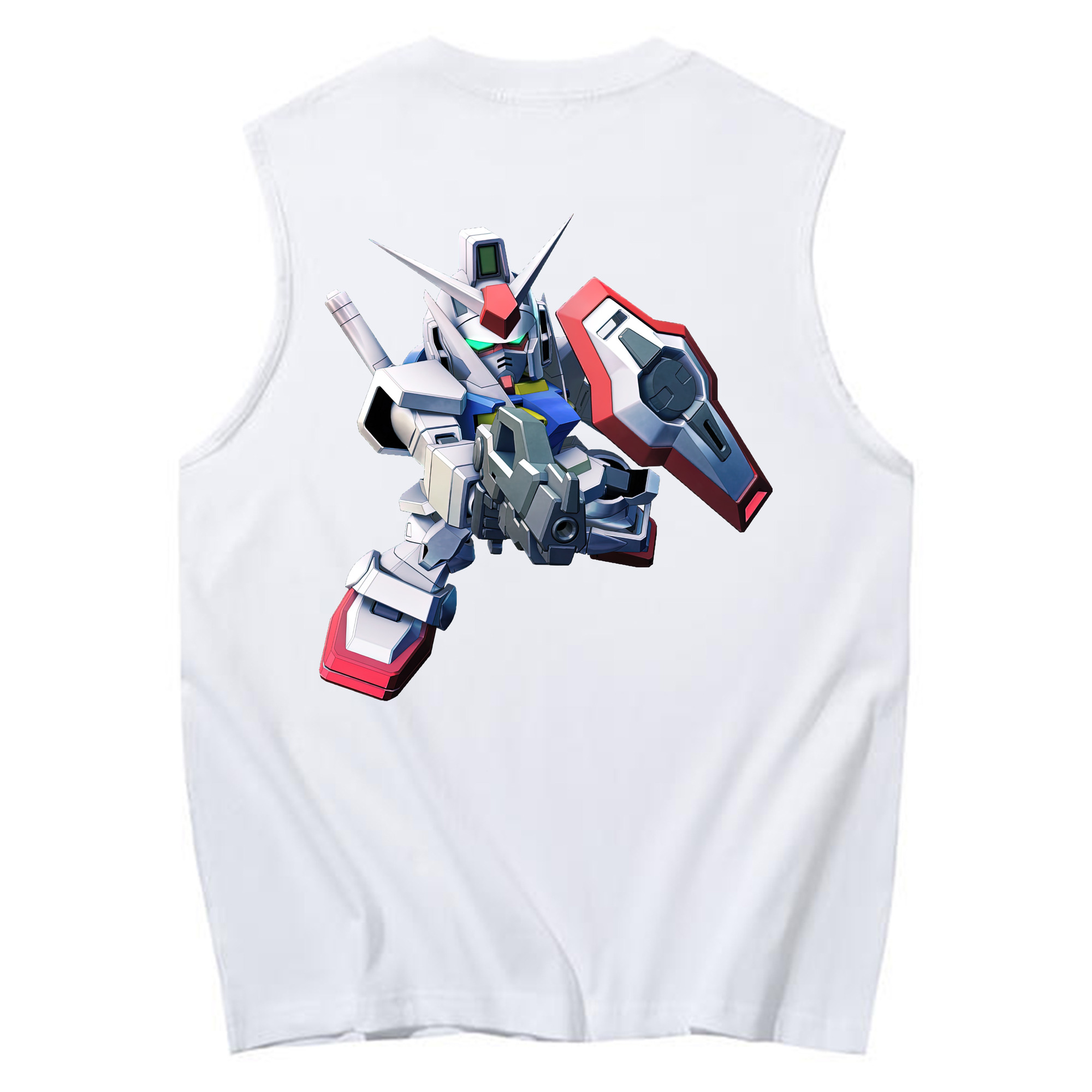 （画像用） 機動戦士ガンダム Mobile Suit Gundam コットン100％タンクトップ（背面プリント）