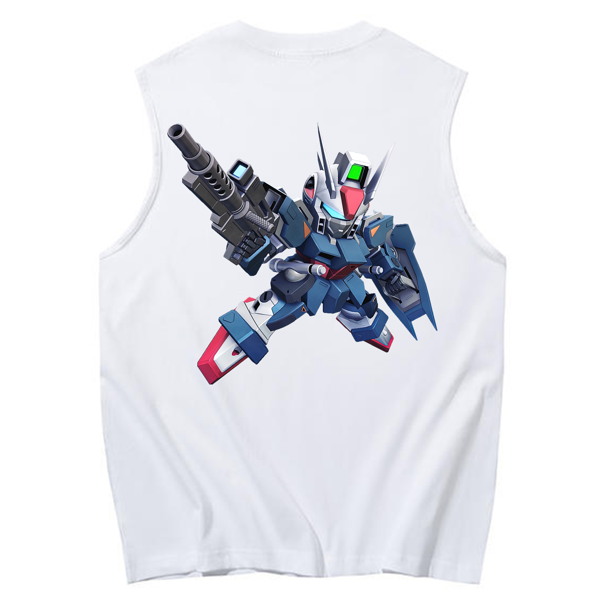 （画像用） 機動戦士ガンダム Mobile Suit Gundam コットン100％タンクトップ（背面プリント）
