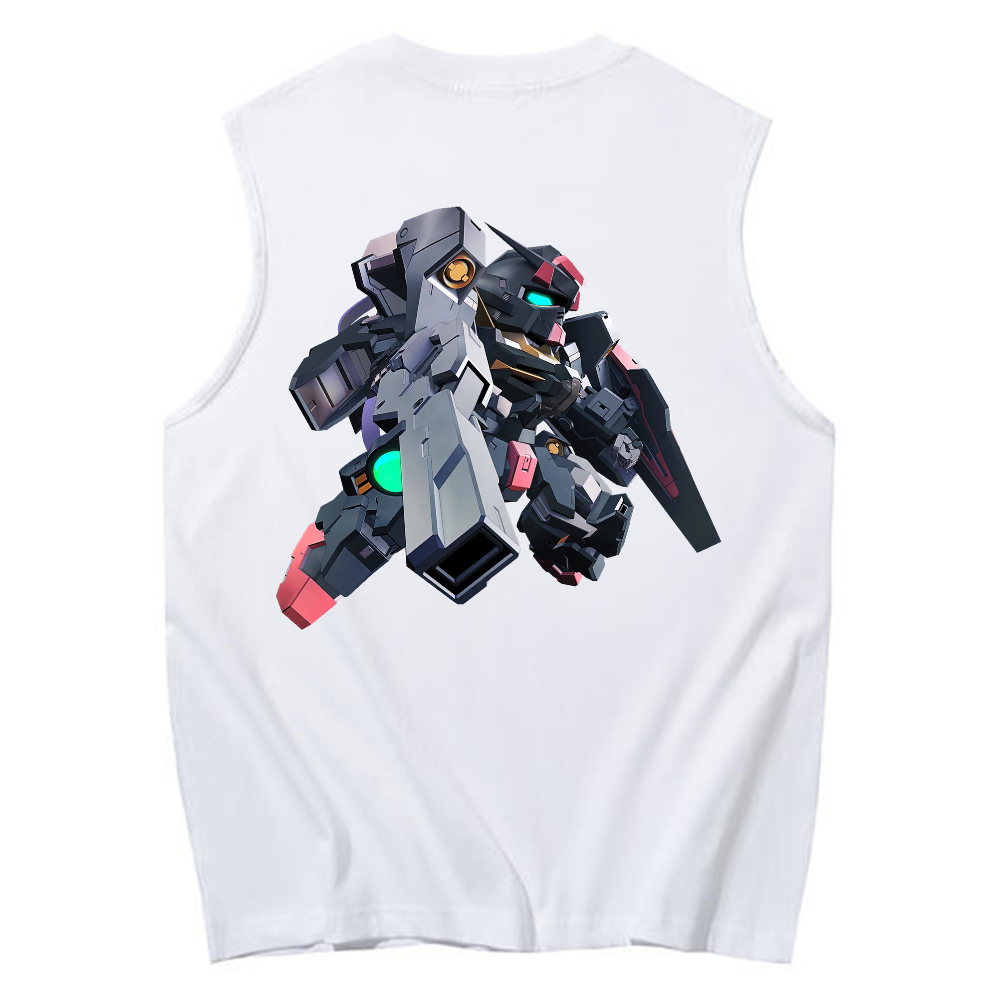 （画像用） 機動戦士ガンダム Mobile Suit Gundam コットン100％タンクトップ（背面プリント）